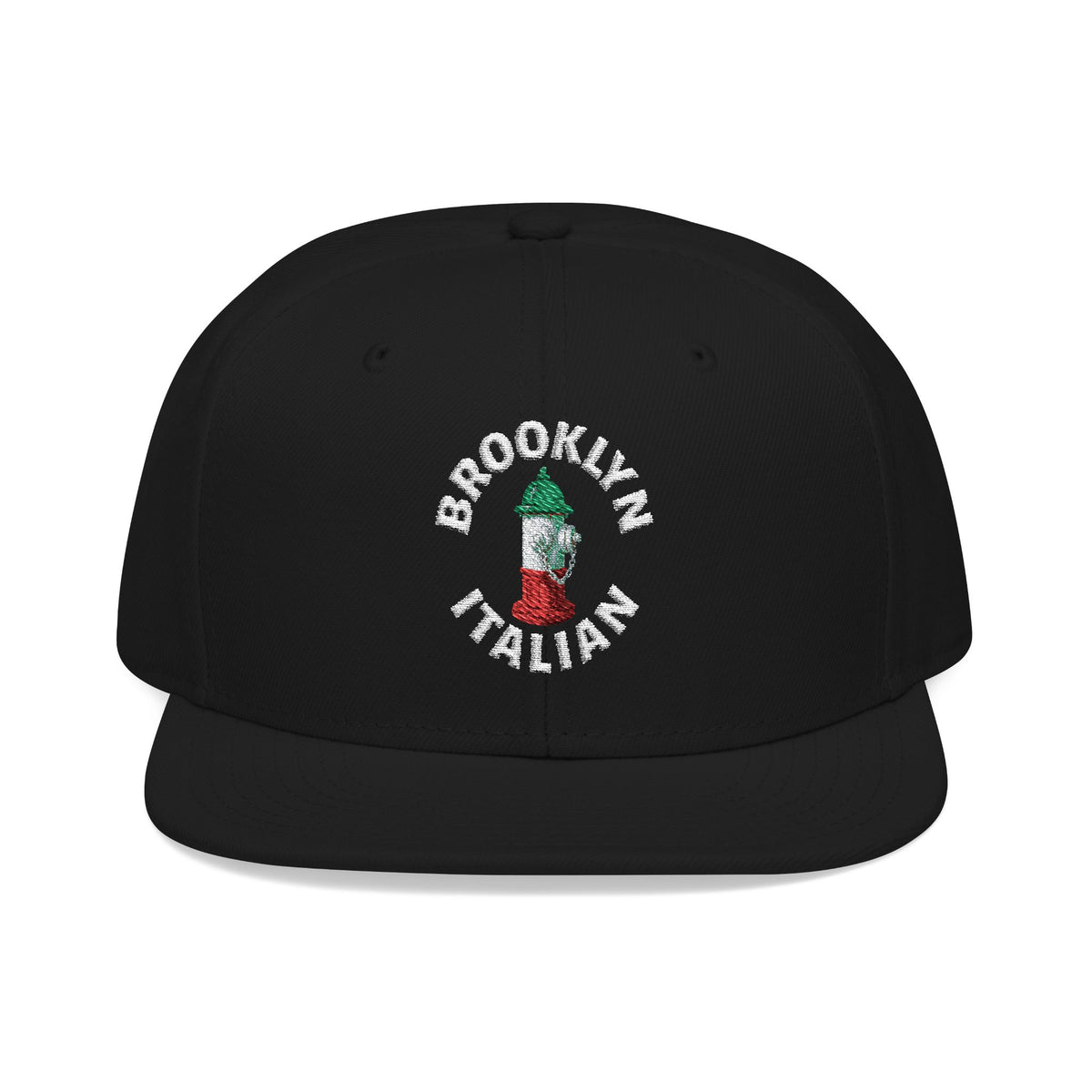 Brooklyn Italian Embroidered Snapback Hat | Street Sign Patch Cap