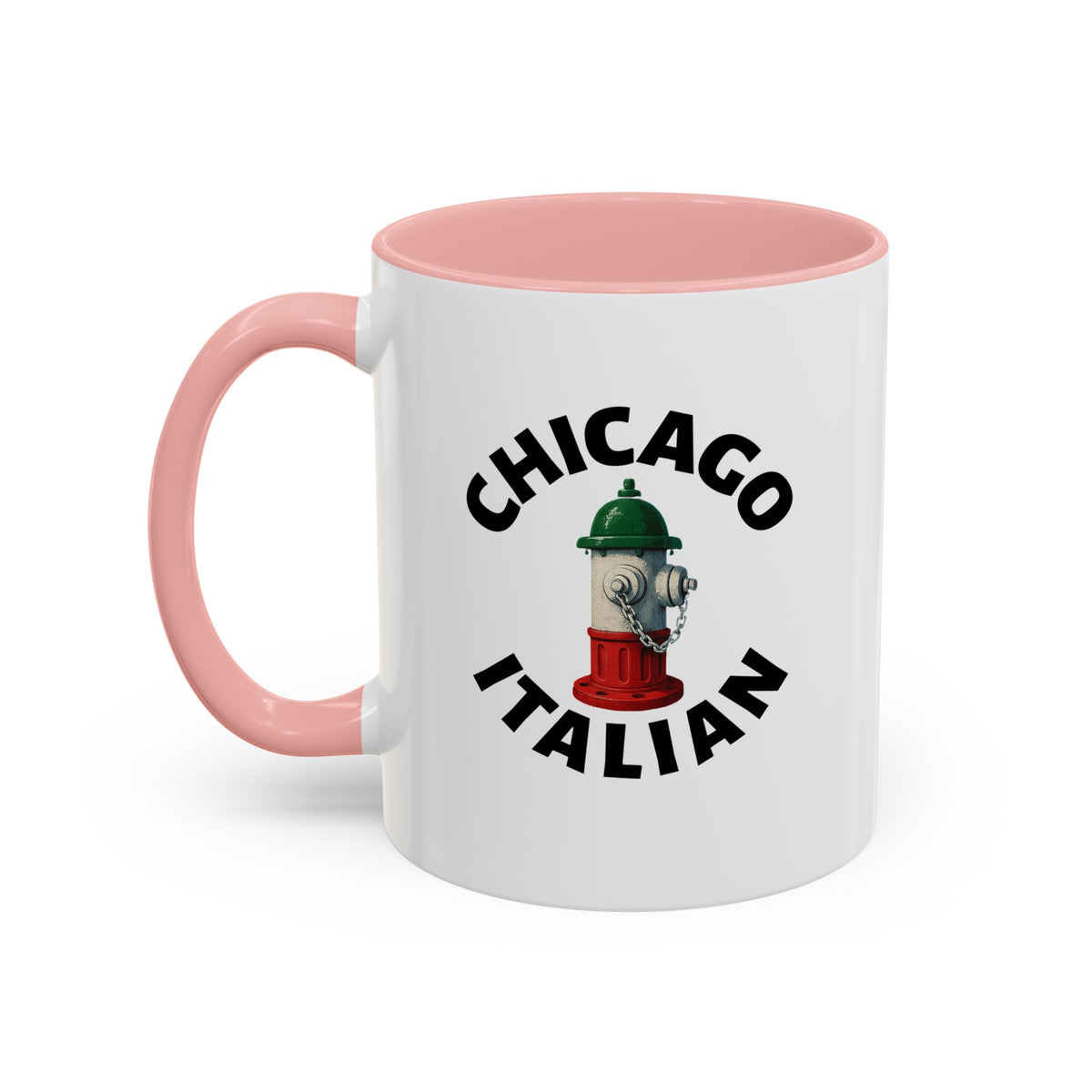 Chicago Coffee Mug with Fire Hydrant Design, Unique Gift for Italians, Fun Kitchen Decor