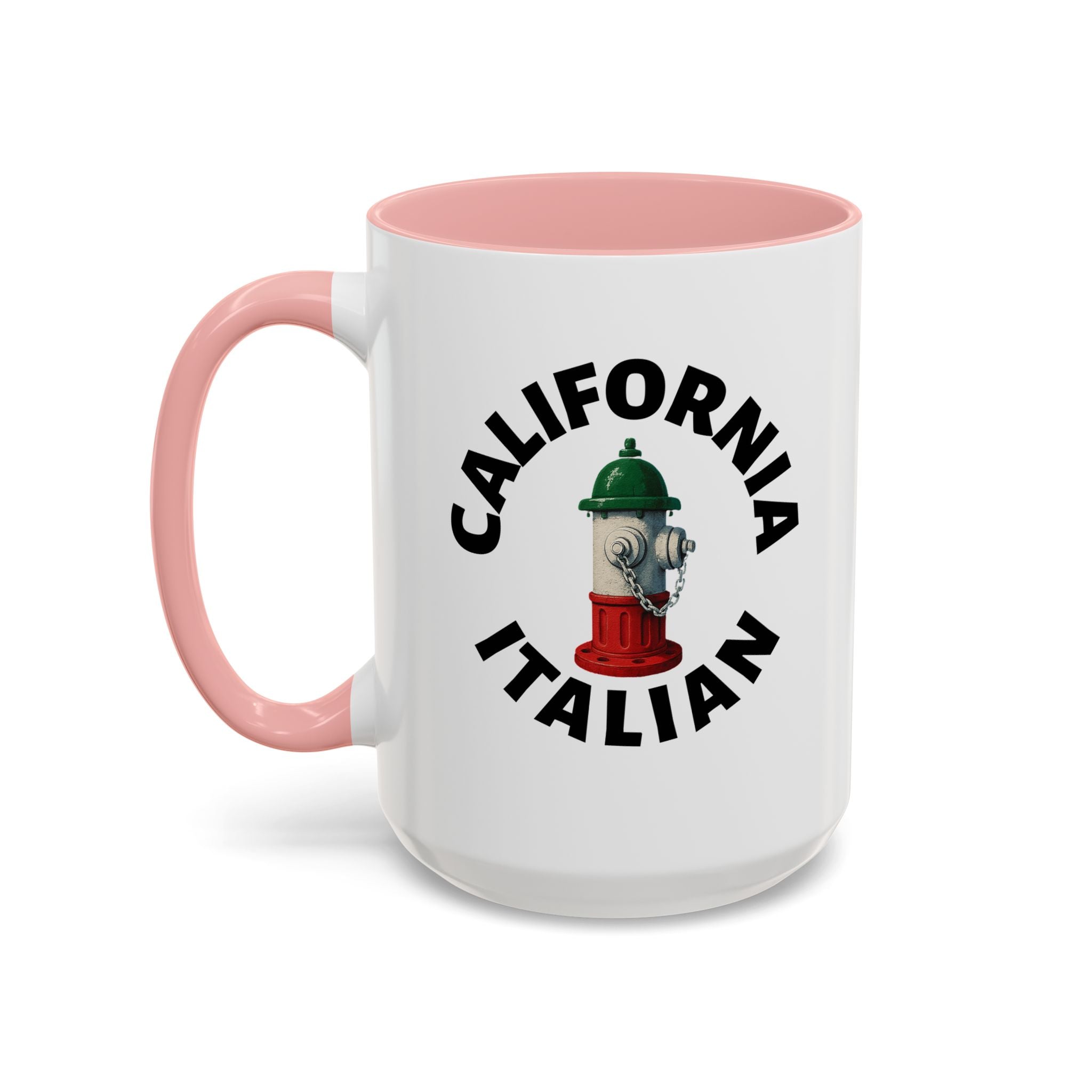 California Coffee Mug with Fire Hydrant Design, Unique Gift for Italians, Fun Kitchen Decor