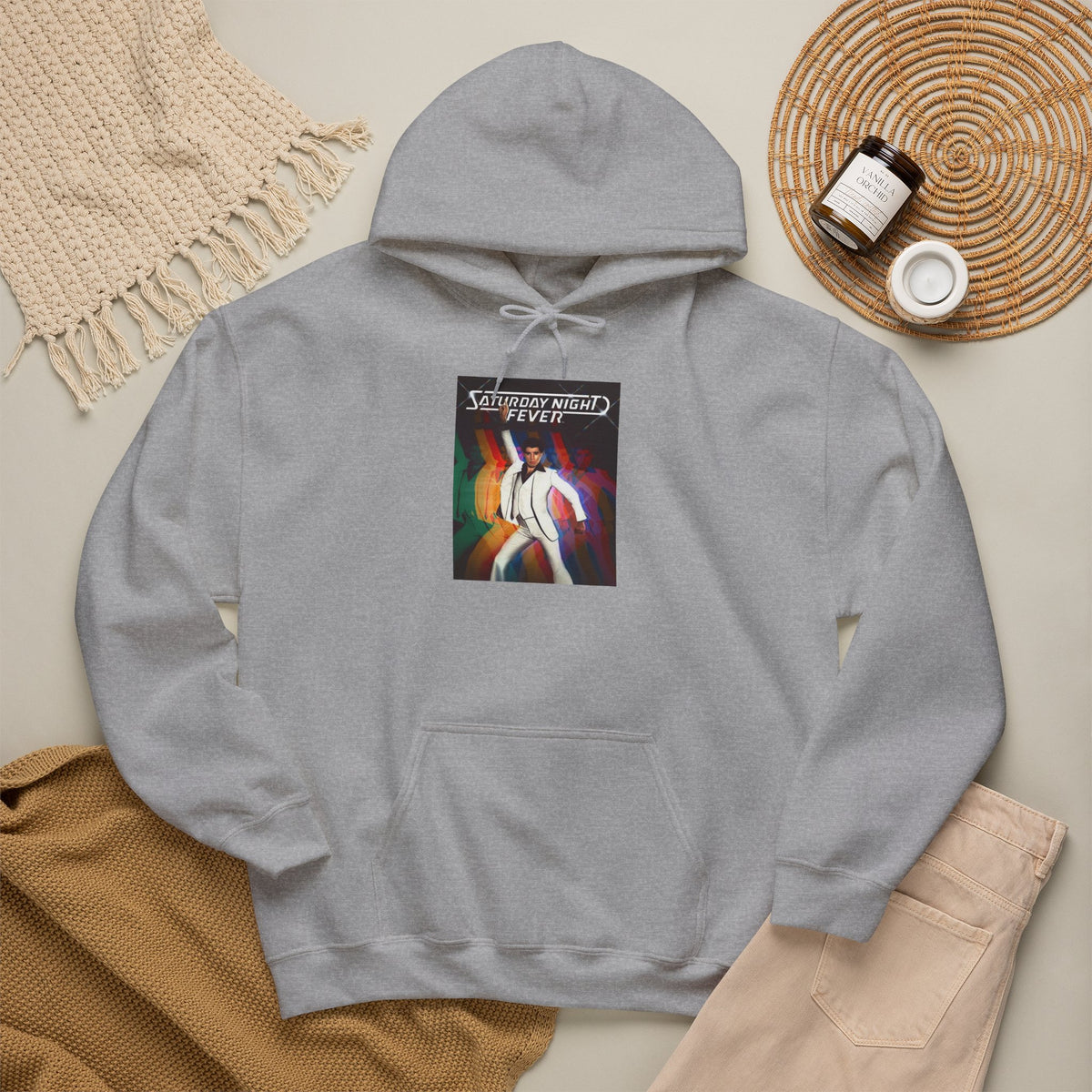 Saturday Night Fever Hoodie — Italian Flag Script Pullover