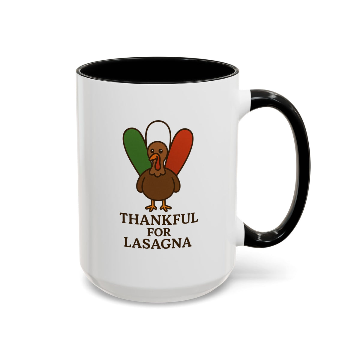 Thankful for Lasagna Coffee Mug, Unique Gift for Italians, Fun Kitchen Decor