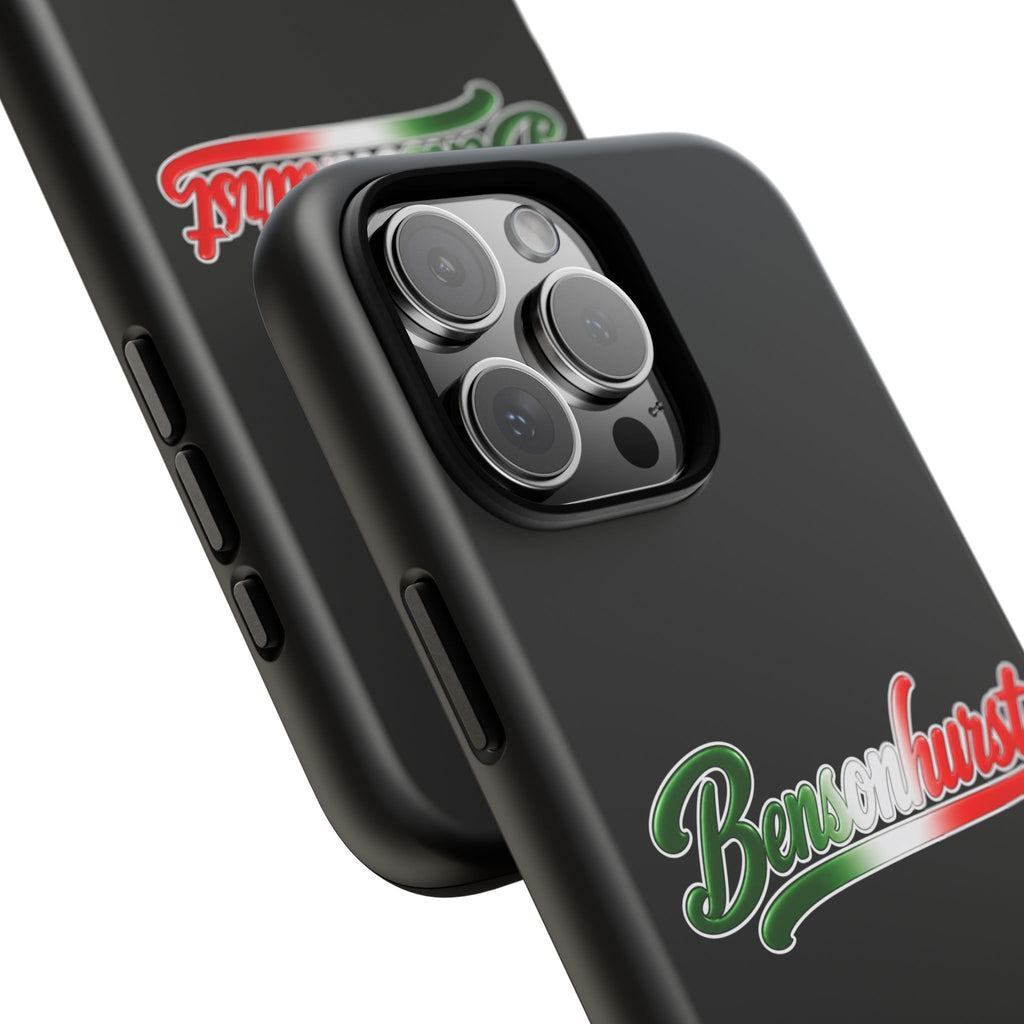 Bensonhurst Black Phone Case, Tough Cases for iPhone, Gift for Italians, Stylish Phone Cover, Unique Phone Accessory