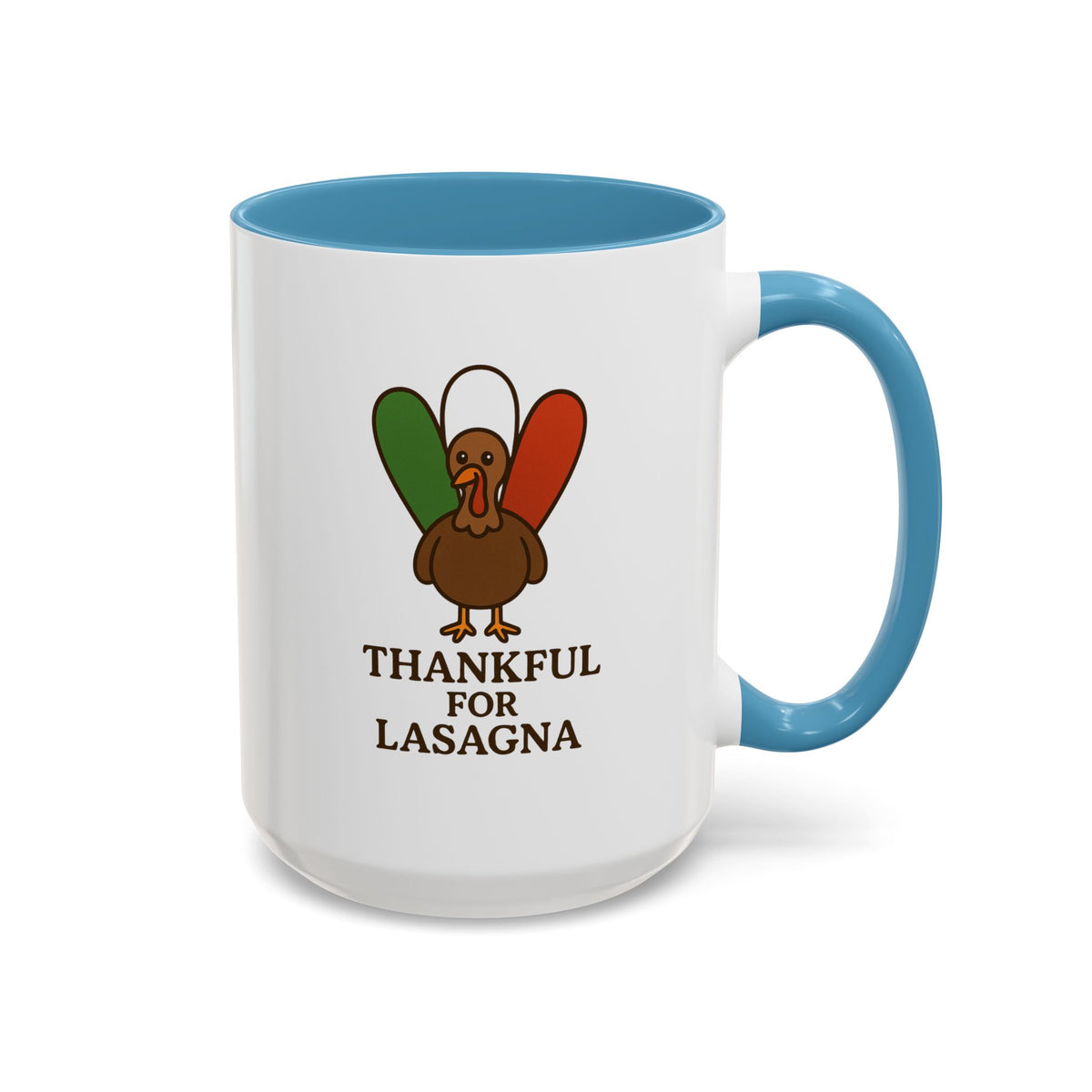 Thankful for Lasagna Coffee Mug, Unique Gift for Italians, Fun Kitchen Decor