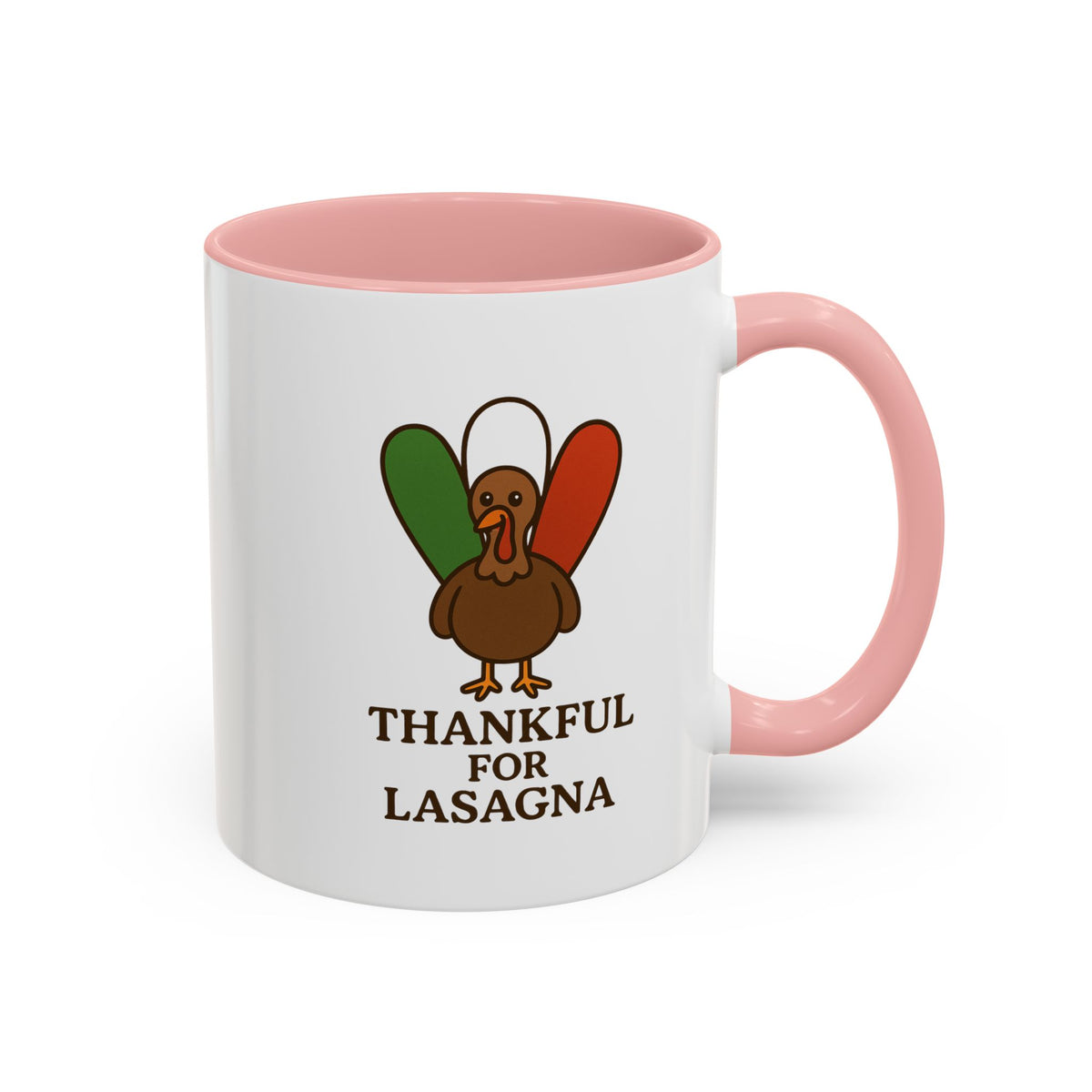 Thankful for Lasagna Coffee Mug, Unique Gift for Italians, Fun Kitchen Decor