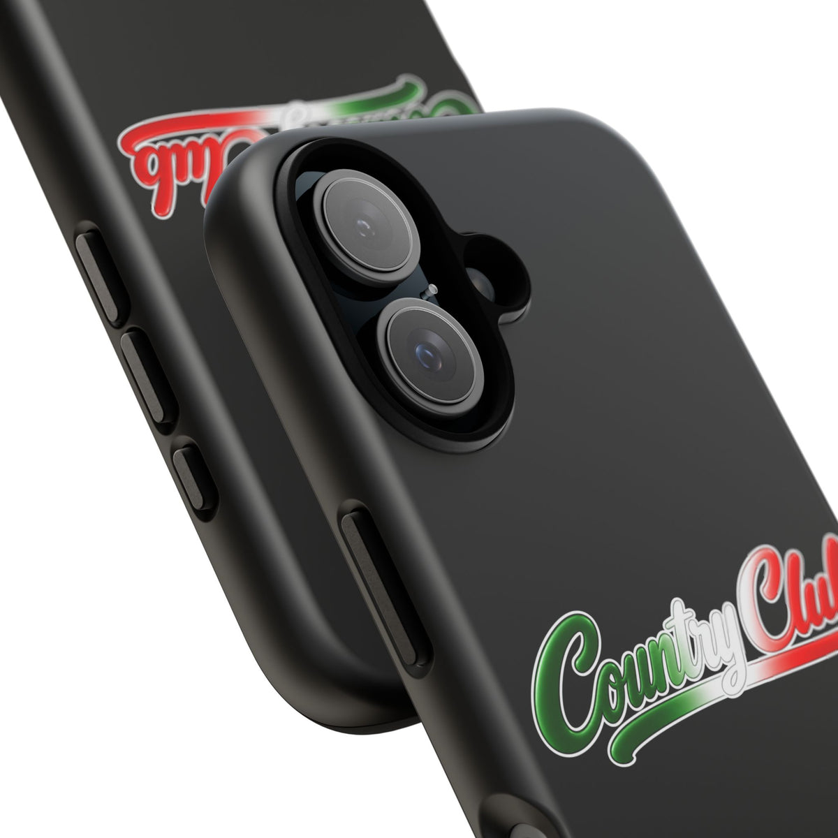 Country Club Black Phone Case, Tough Cases for iPhone, Gift for Italians, Stylish Phone Cover, Unique Phone Accessory