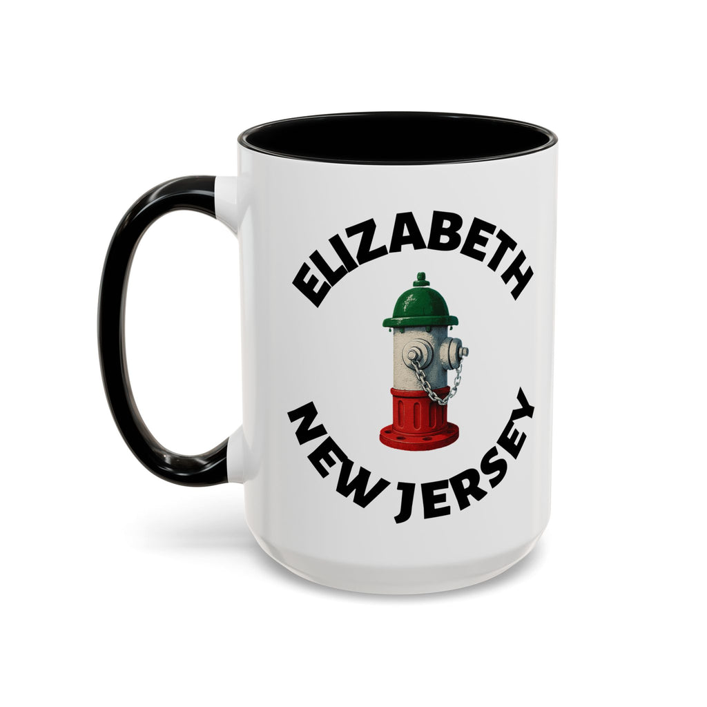 Coffee Mug - Elizabeth with Fire Hydrant Design, Unique Gift for Italians