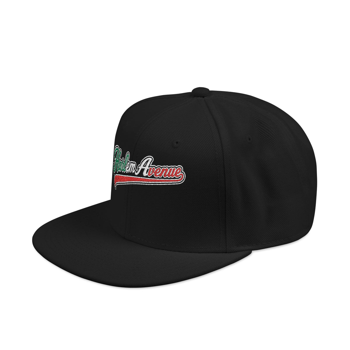 Harlem Avenue Italian Embroidered Snapback Hat | Street Sign Patch Cap