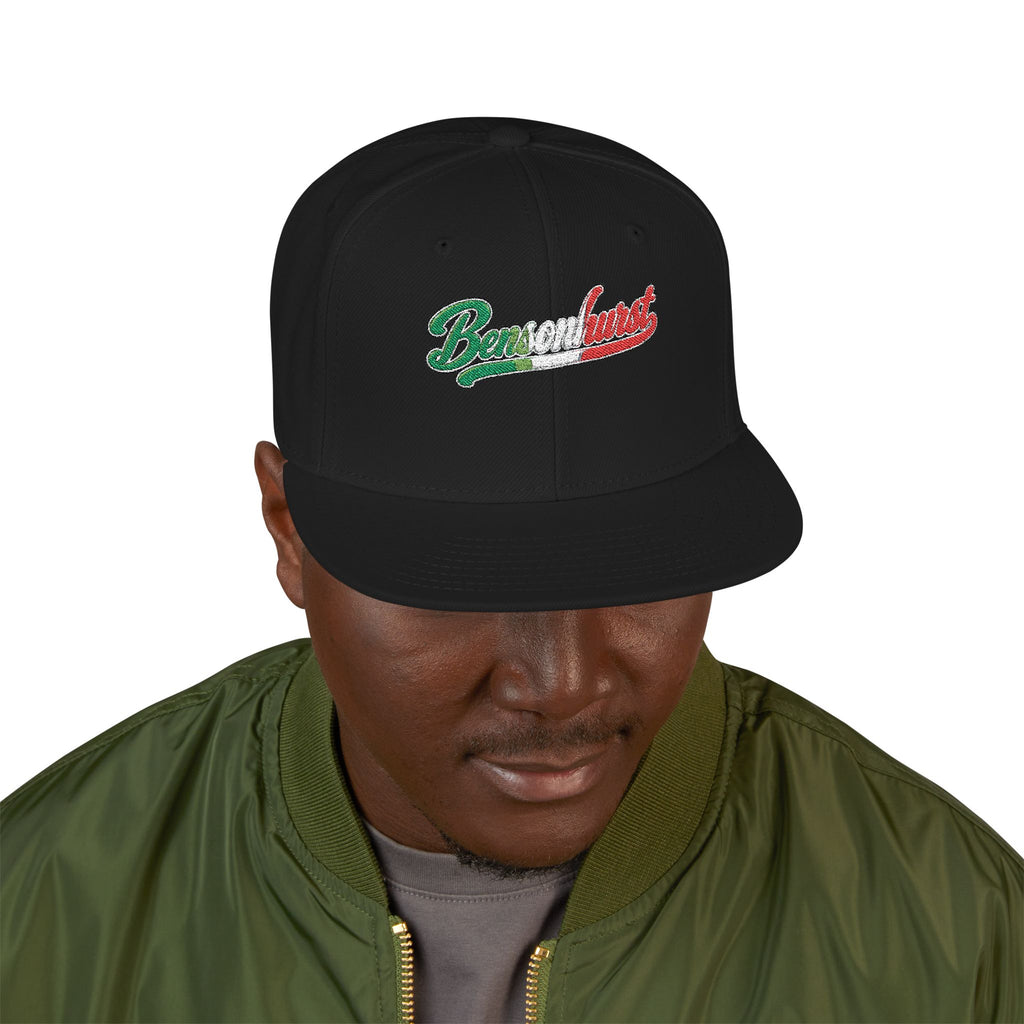 Bensonhurst Italian Embroidered Snapback Hat | Street Sign Patch Cap
