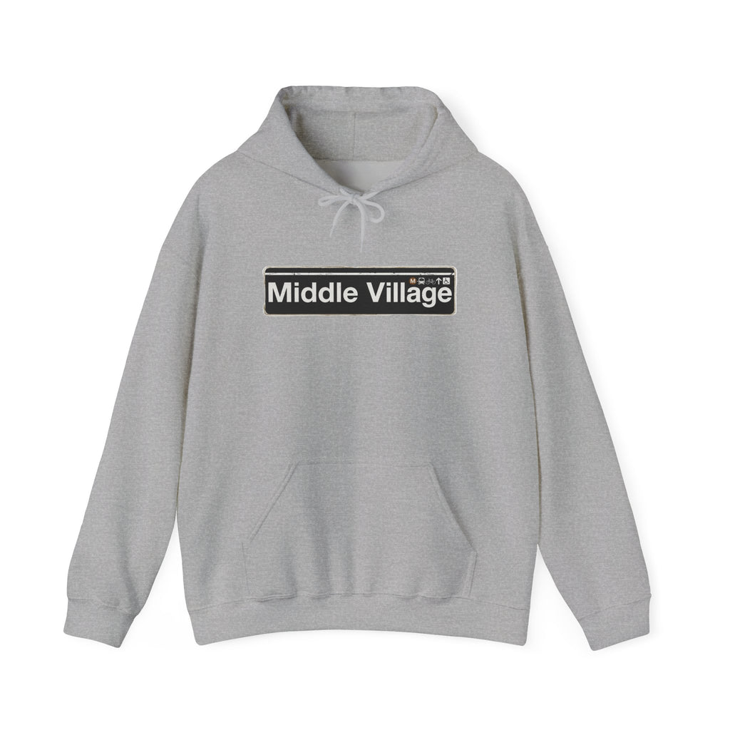 Middle Village Hoodie — Italian Flag Script Pullover