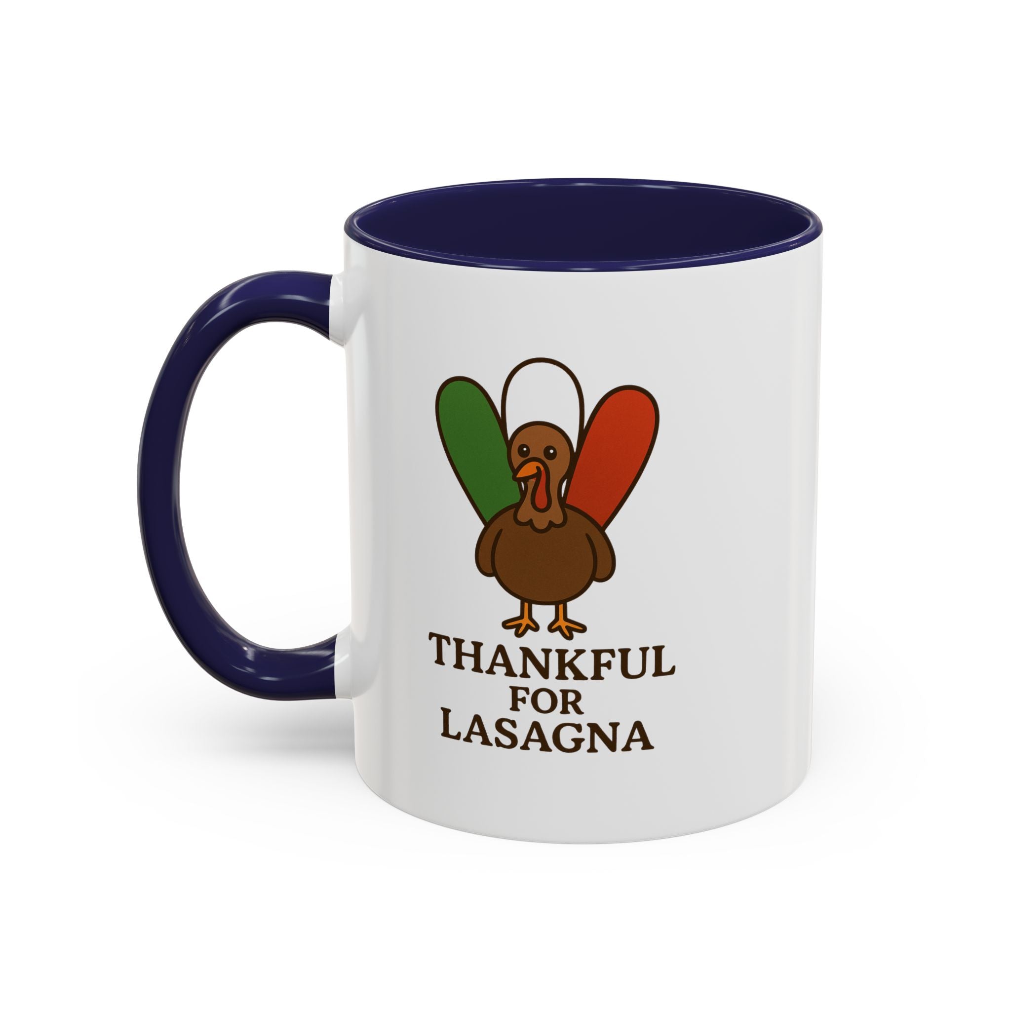 Thankful for Lasagna Coffee Mug, Unique Gift for Italians, Fun Kitchen Decor