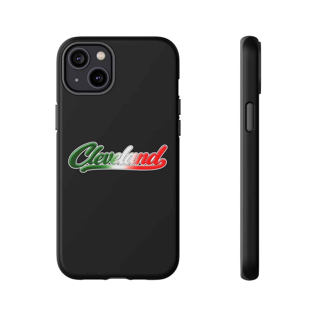 Cleveland Black Phone Case, Tough Cases for iPhone, Gift for Italians, Stylish Phone Cover, Unique Phone Accessory