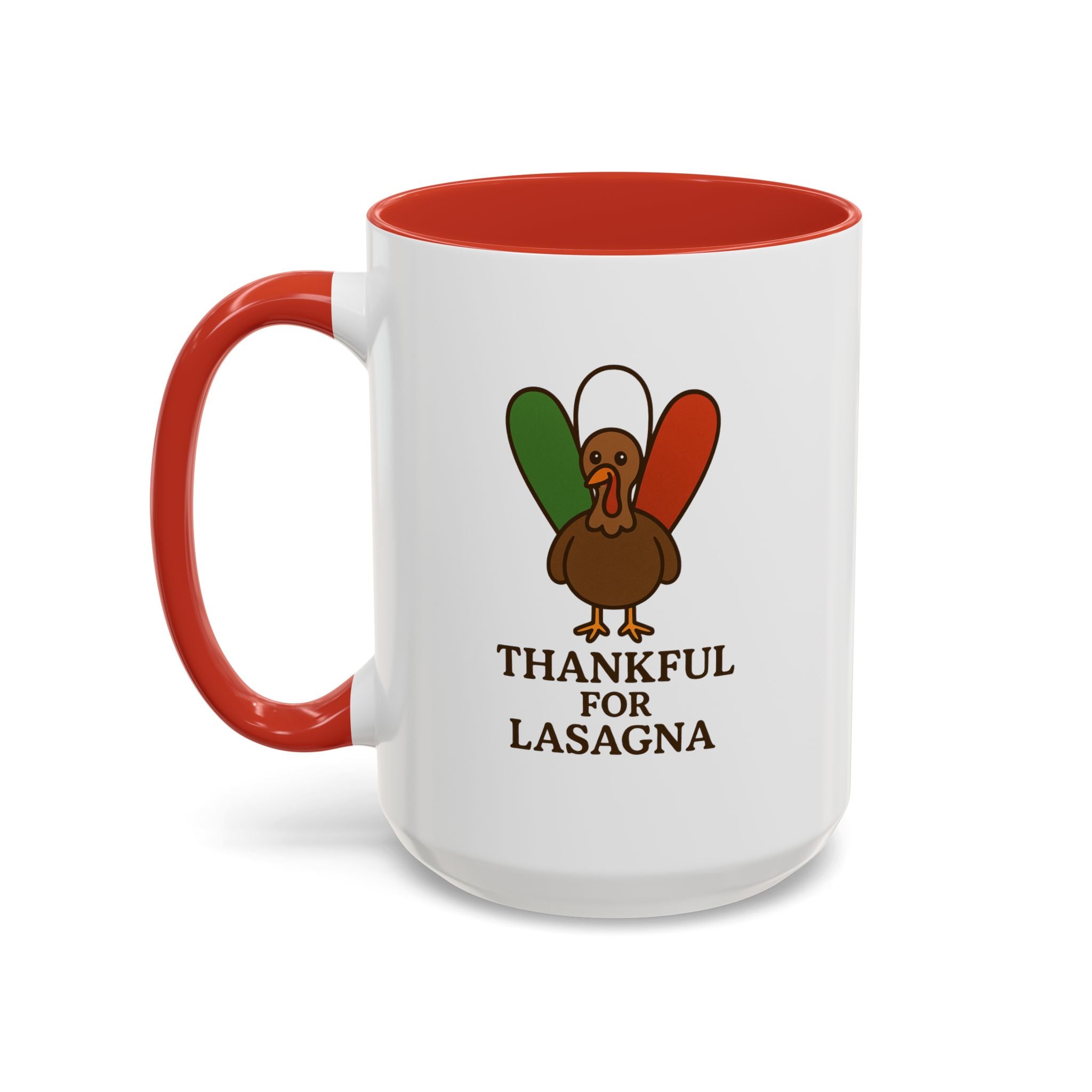 Thankful for Lasagna Coffee Mug, Unique Gift for Italians, Fun Kitchen Decor