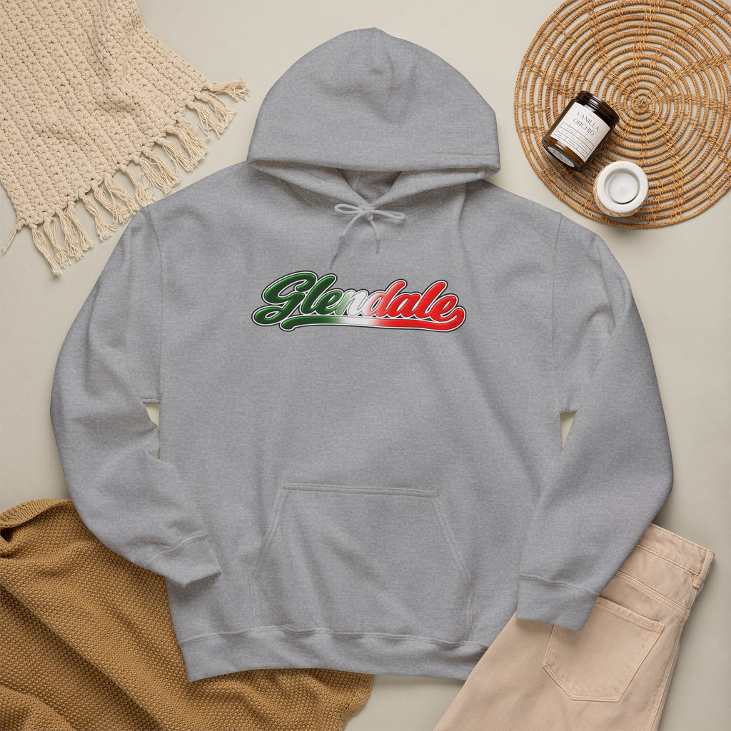 Glendale Hoodie — Italian Flag Script Pullover