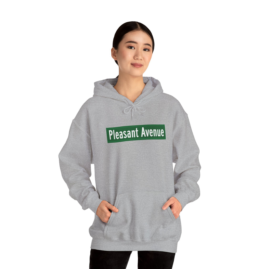 Pleasant Avenue Hoodie — Italian Flag Script Pullover