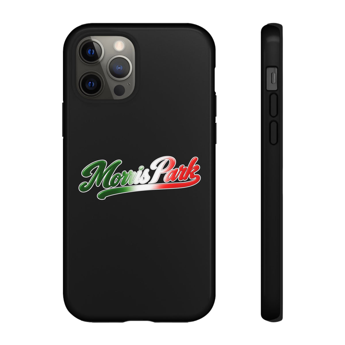 Morris Park Black Phone Case, Tough Cases for iPhone, Gift for Italians, Stylish Phone Cover, Unique Phone Accessory
