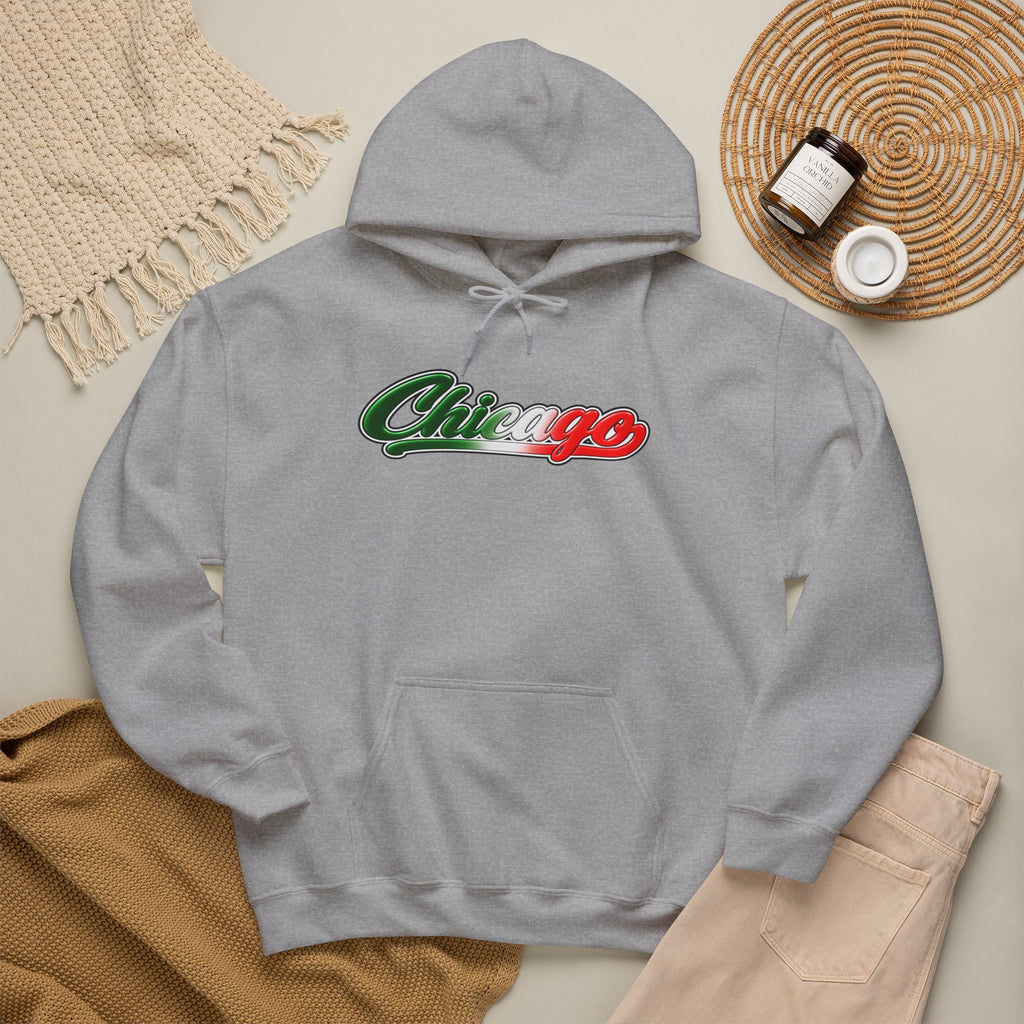 Chicago Hoodie — Italian Flag Script Pullover