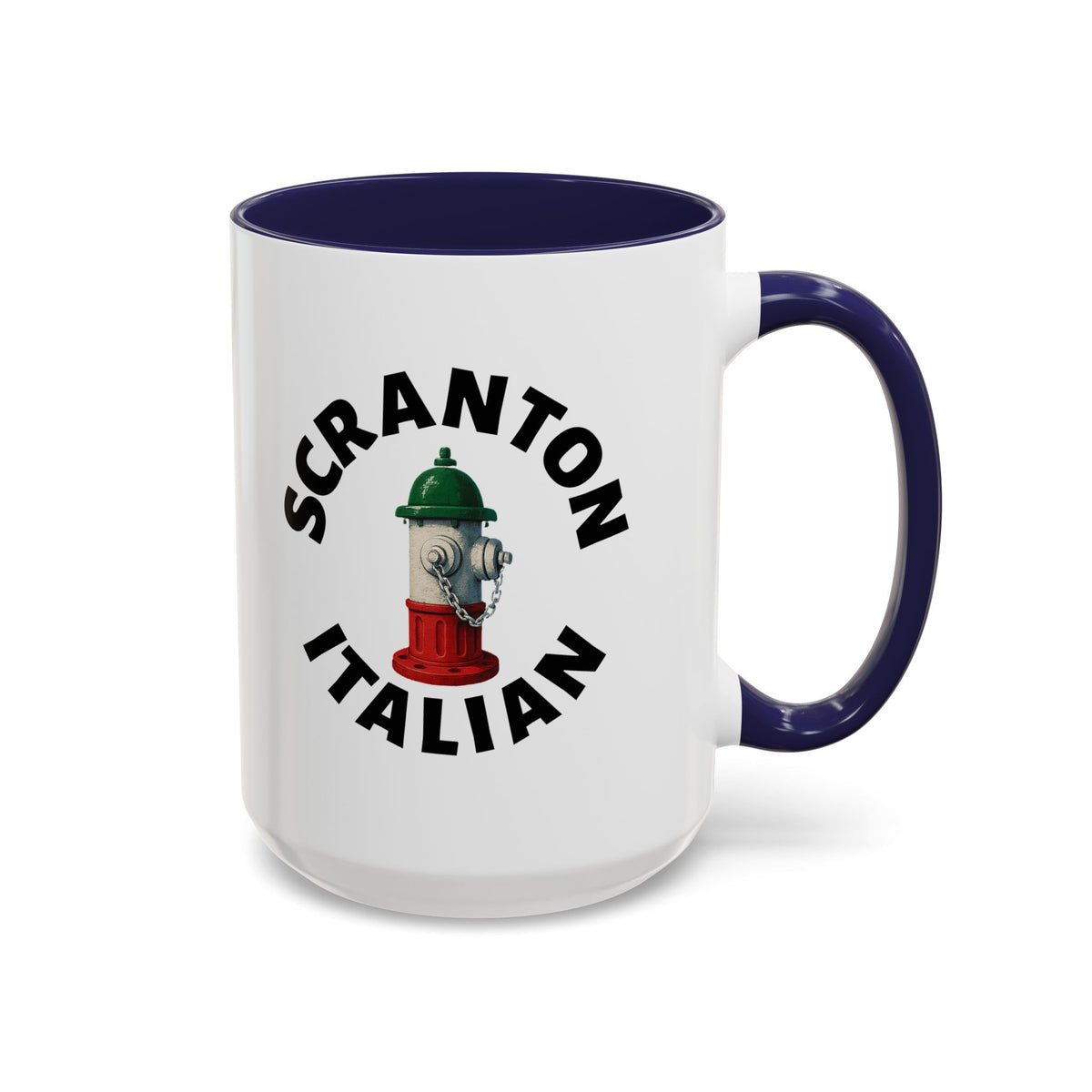 Scranton Coffee Mug with Fire Hydrant Design, Unique Gift for Italians, Fun Kitchen Decor