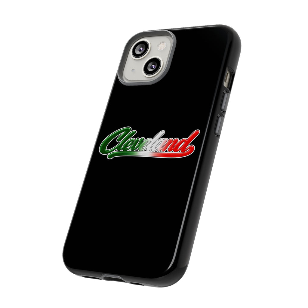 Cleveland Black Phone Case, Tough Cases for iPhone, Gift for Italians, Stylish Phone Cover, Unique Phone Accessory