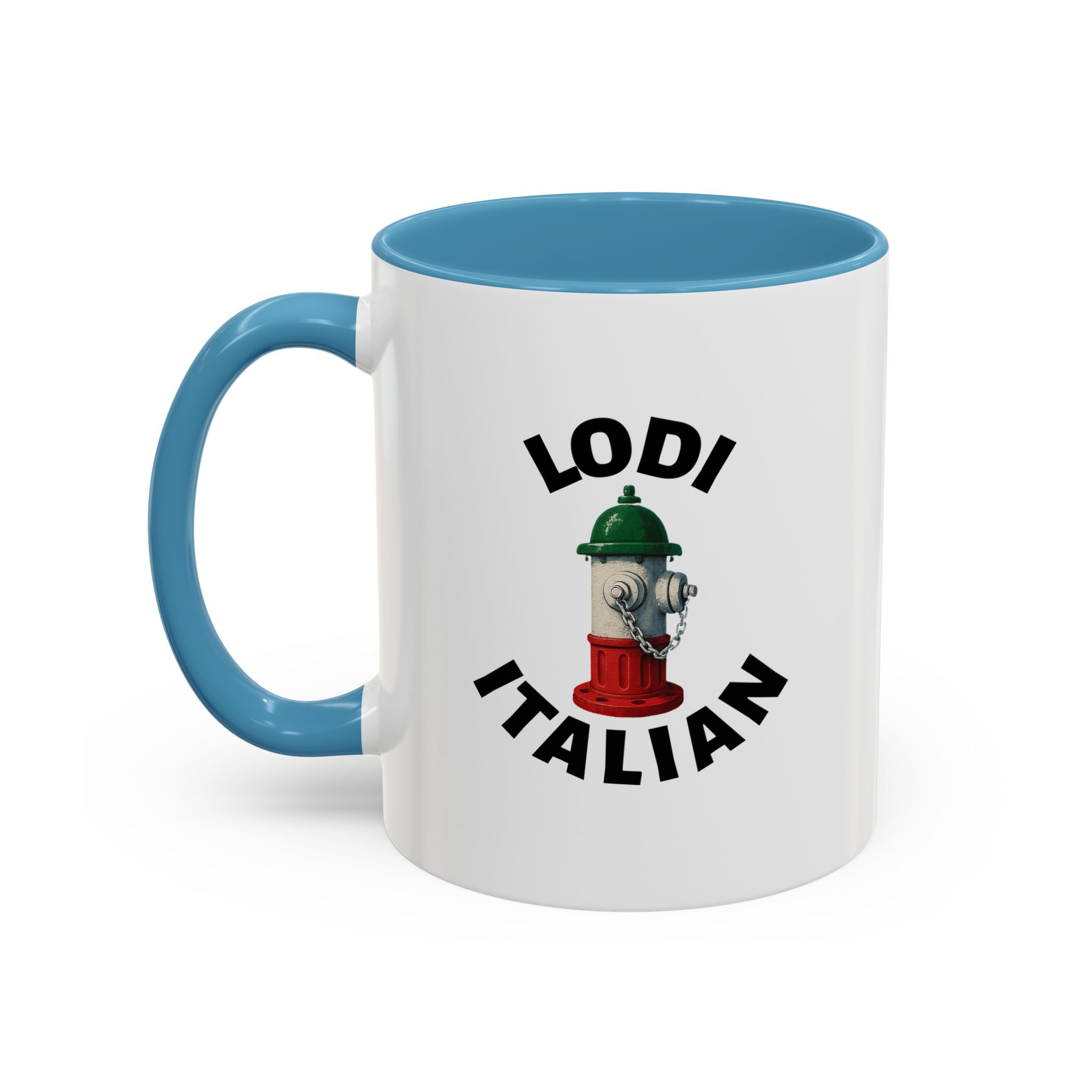 Lodi Coffee Mug with Fire Hydrant Design, Unique Gift for Italians, Fun Kitchen Decor