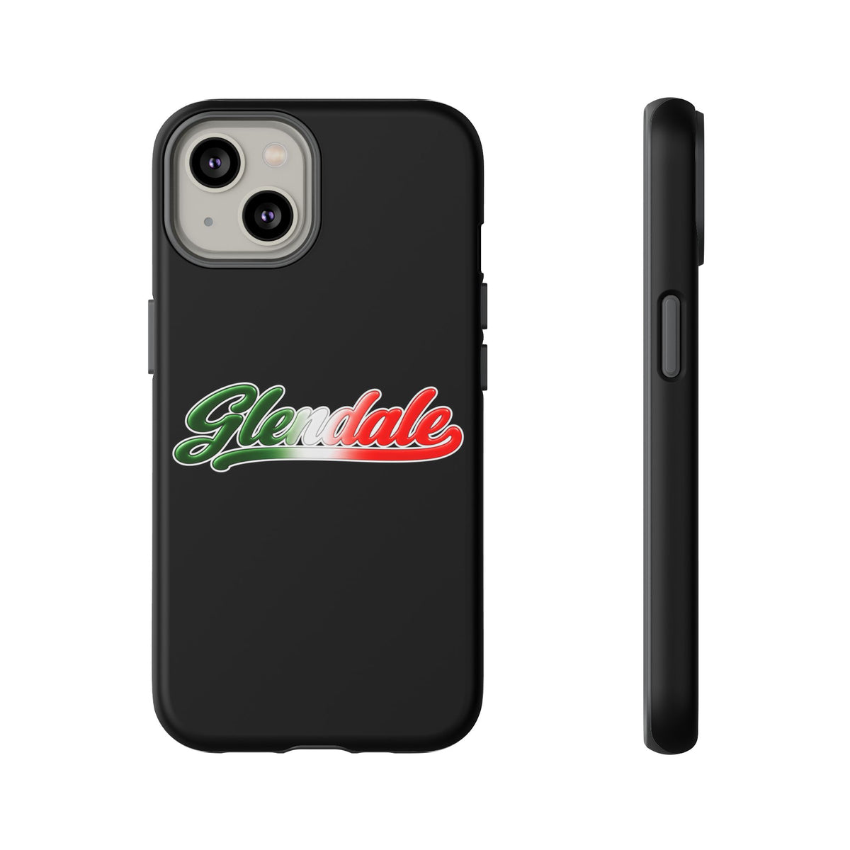 Glendale Black Phone Case, Tough Cases for iPhone, Gift for Italians, Stylish Phone Cover, Unique Phone Accessory