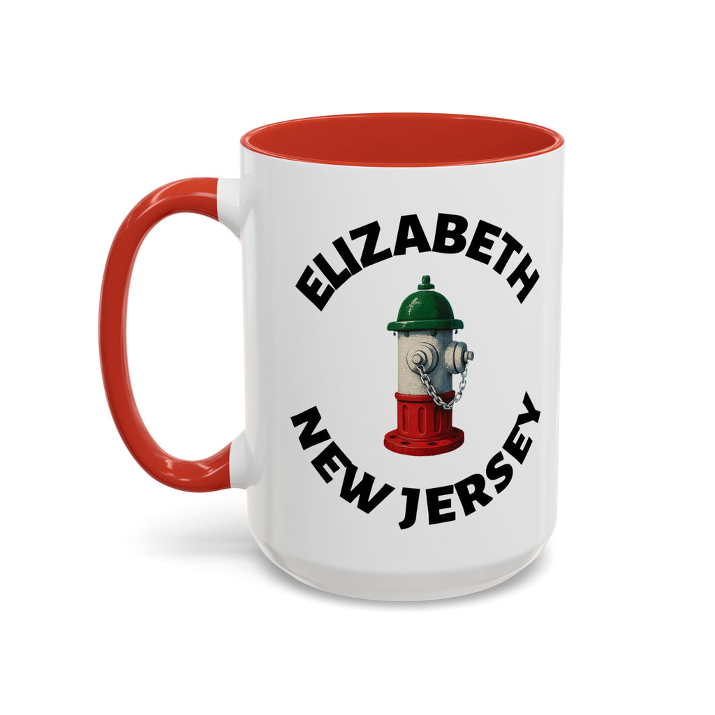 Coffee Mug - Elizabeth with Fire Hydrant Design, Unique Gift for Italians