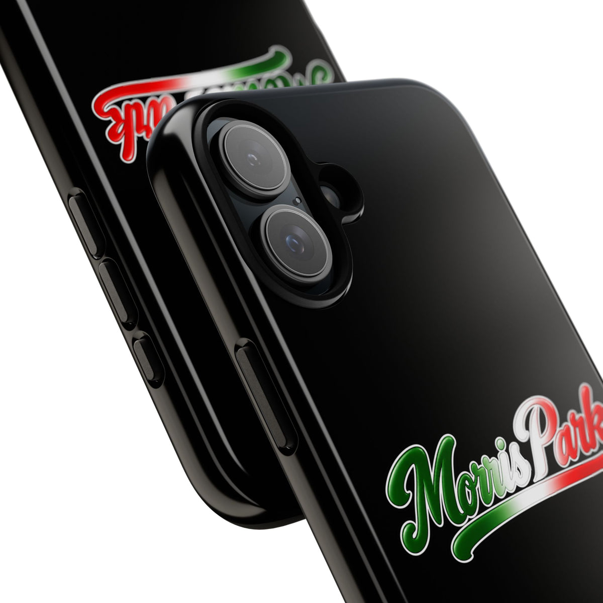 Morris Park Black Phone Case, Tough Cases for iPhone, Gift for Italians, Stylish Phone Cover, Unique Phone Accessory