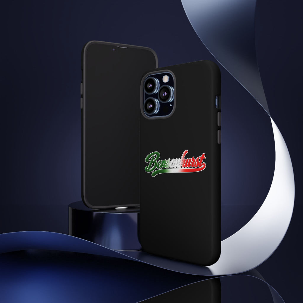 Bensonhurst Black Phone Case, Tough Cases for iPhone, Gift for Italians, Stylish Phone Cover, Unique Phone Accessory