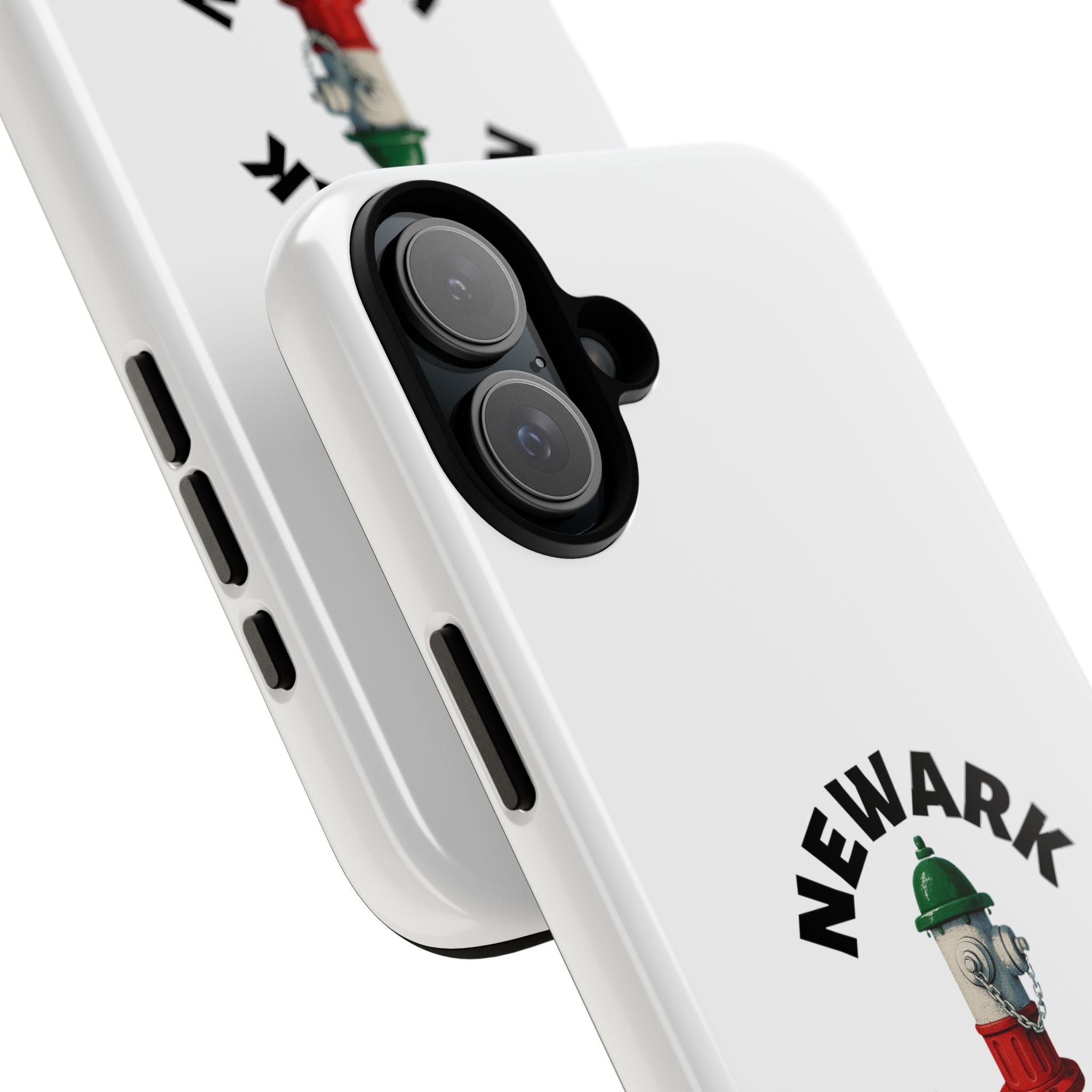 Newark Italian White Phone Case, Urban Style Phone Cover, Tough Smartphone Case, Gift for Italian Heritage, Fun Streetwear Accessories