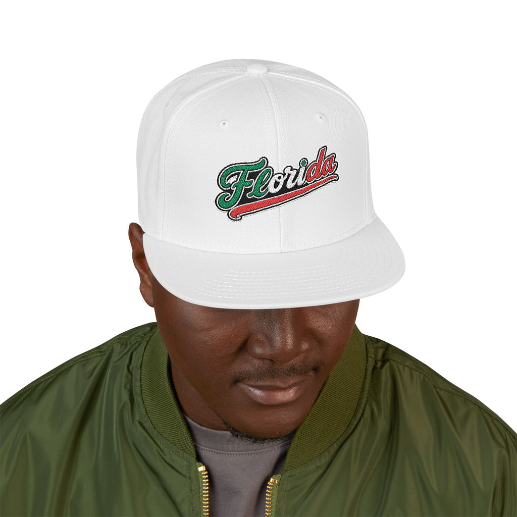 Florida Embroidered Snapback Hat | Street Sign Patch Cap
