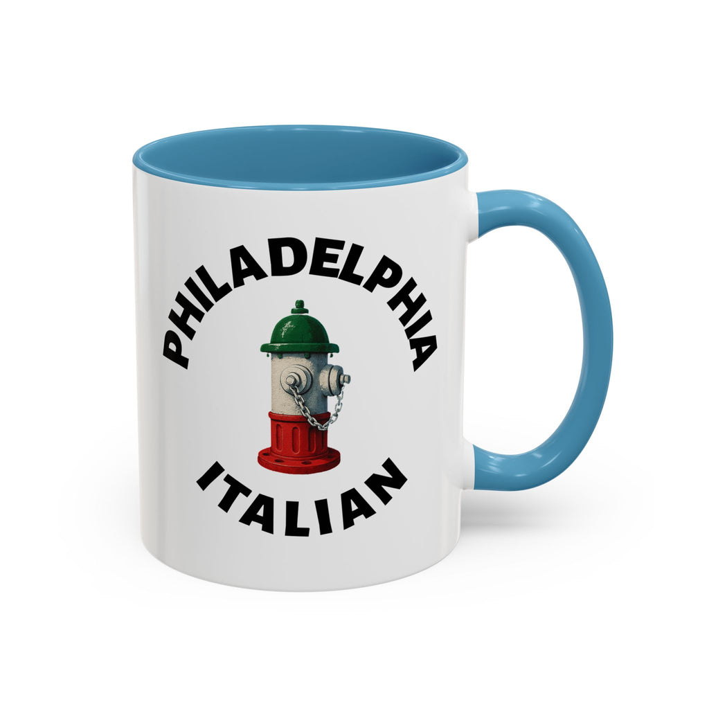 Philadelphia Coffee Mug with Fire Hydrant Design, Unique Gift for Italians, Fun Kitchen Decor