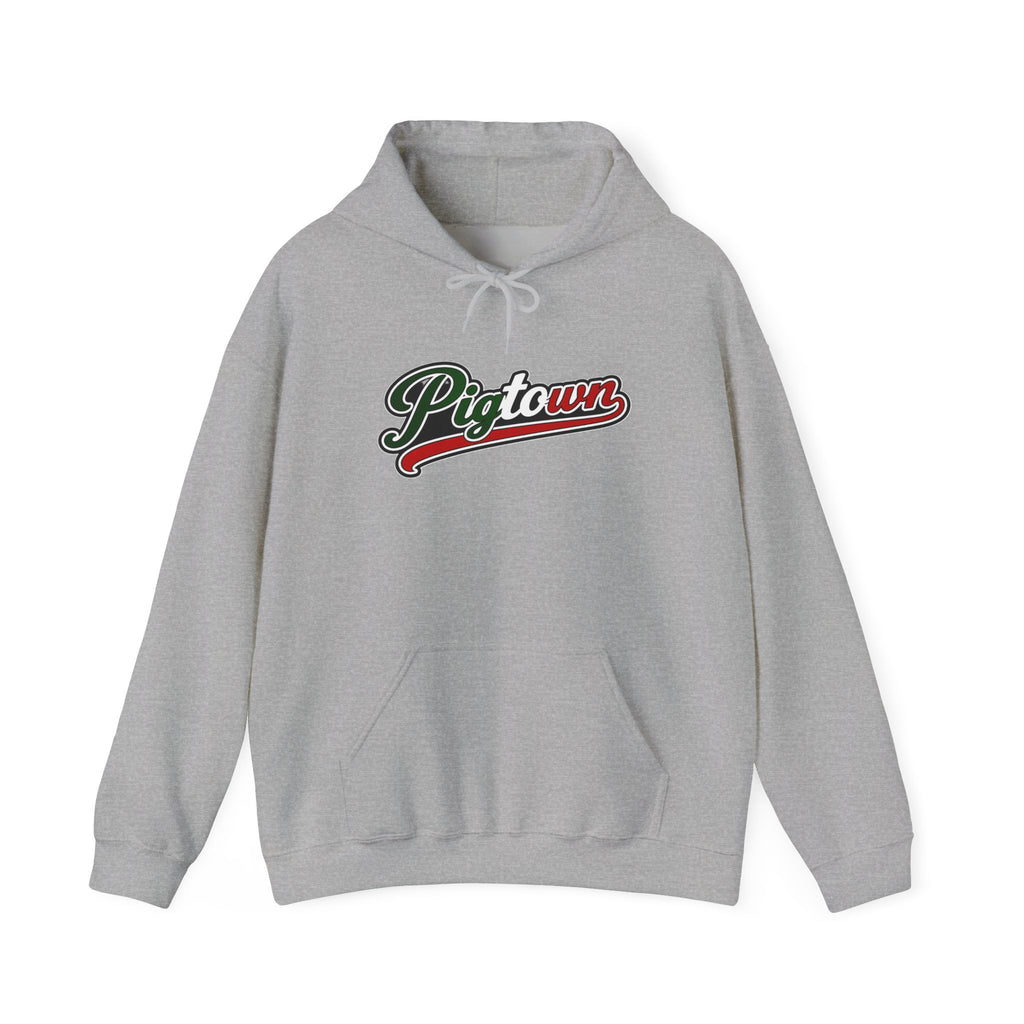 Pigtown Hoodie — Italian Flag Script Pullover