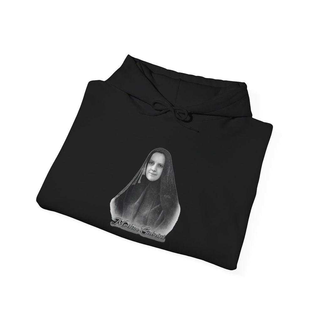 Mother Cabrini Hoodie — Italian Flag Script Pullover