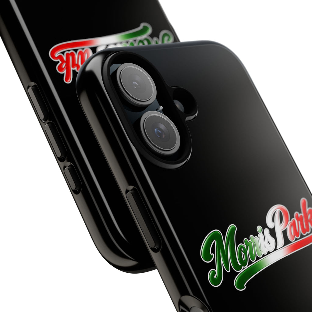 Morris Park Black Phone Case, Tough Cases for iPhone, Gift for Italians, Stylish Phone Cover, Unique Phone Accessory