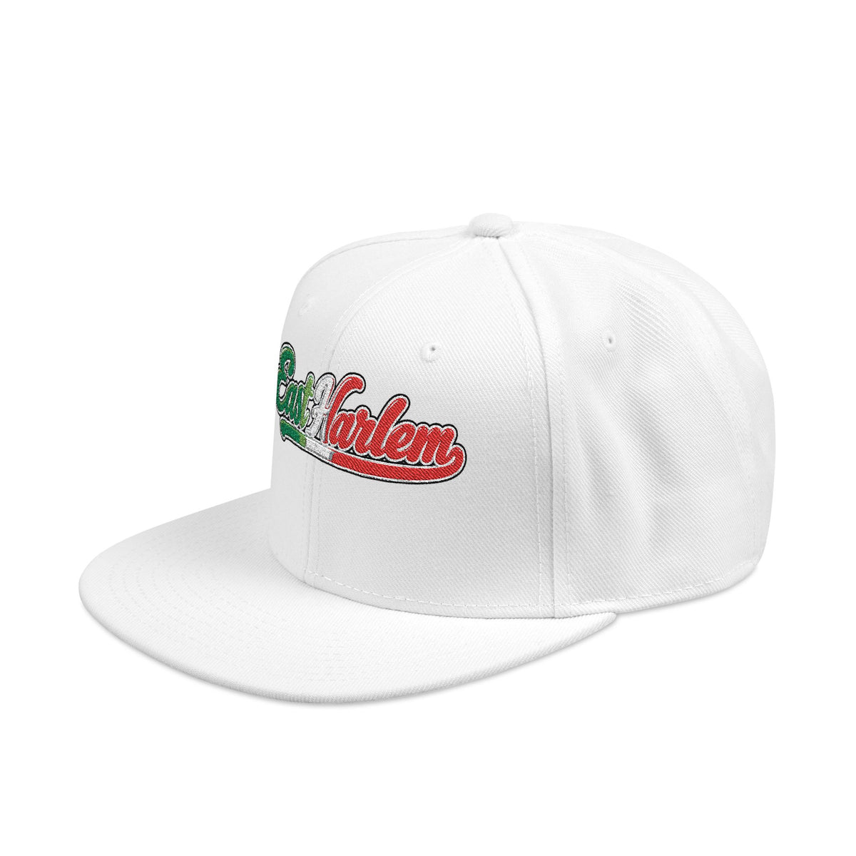 East Harlem Italian Embroidered Snapback Hat | Street Sign Patch Cap