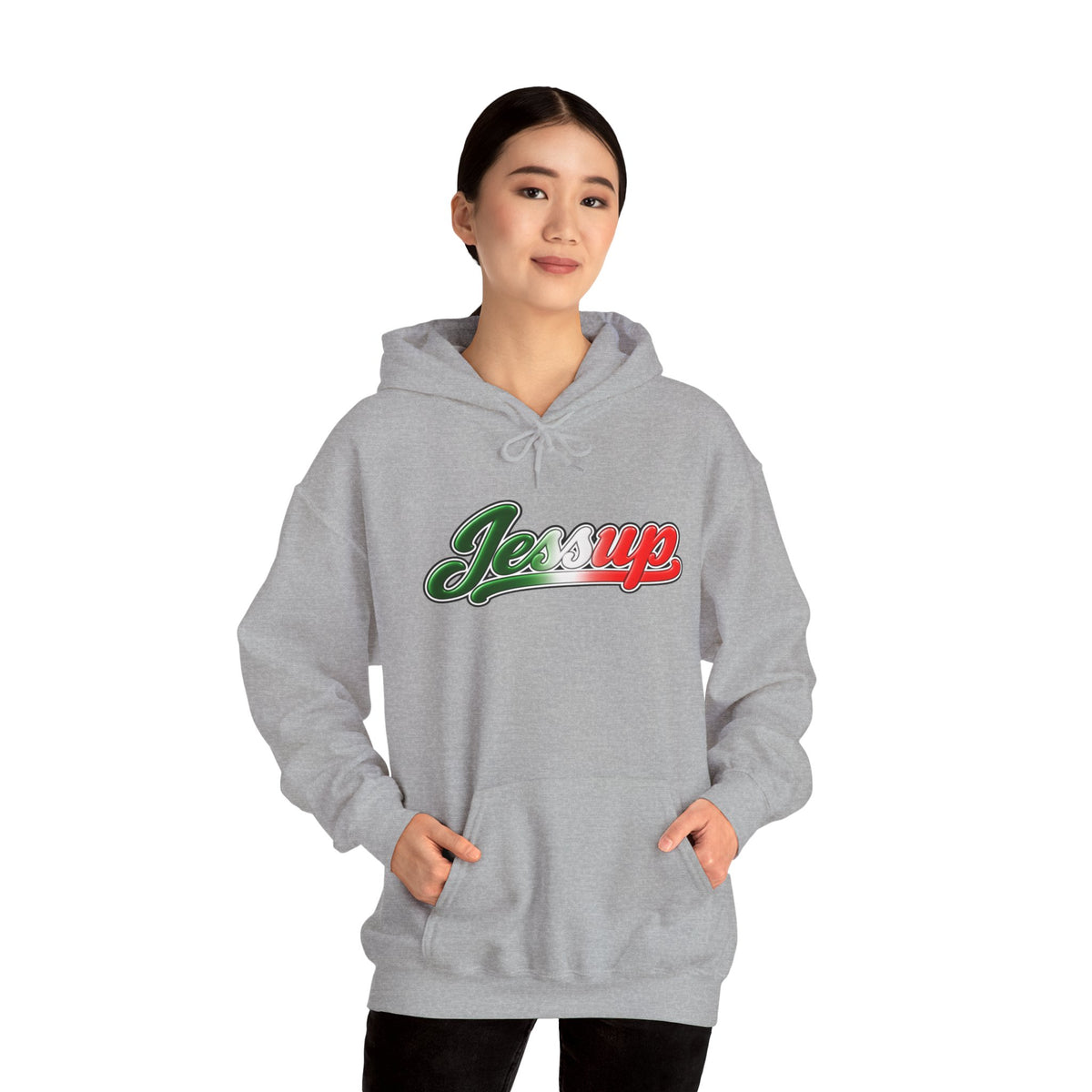 Jessup Hoodie — Italian Flag Script Pullover