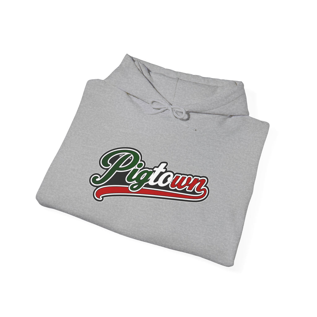 Pigtown Hoodie — Italian Flag Script Pullover
