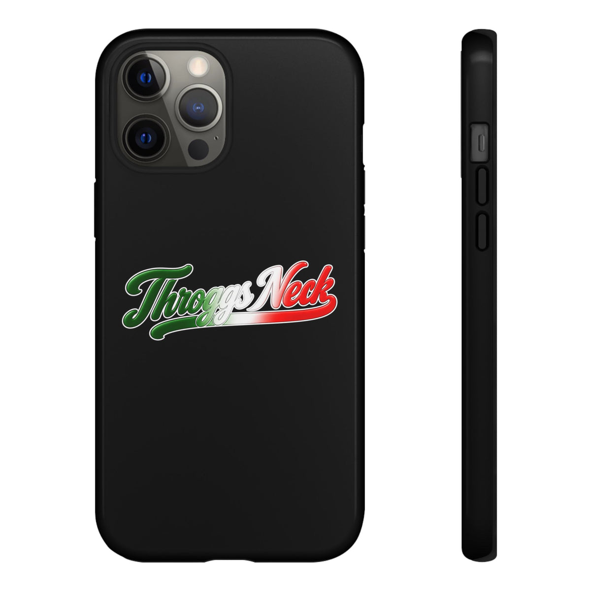 Throggs Neck Black Phone Case, Tough Cases for iPhone, Gift for Italians, Stylish Phone Cover, Unique Phone Accessory