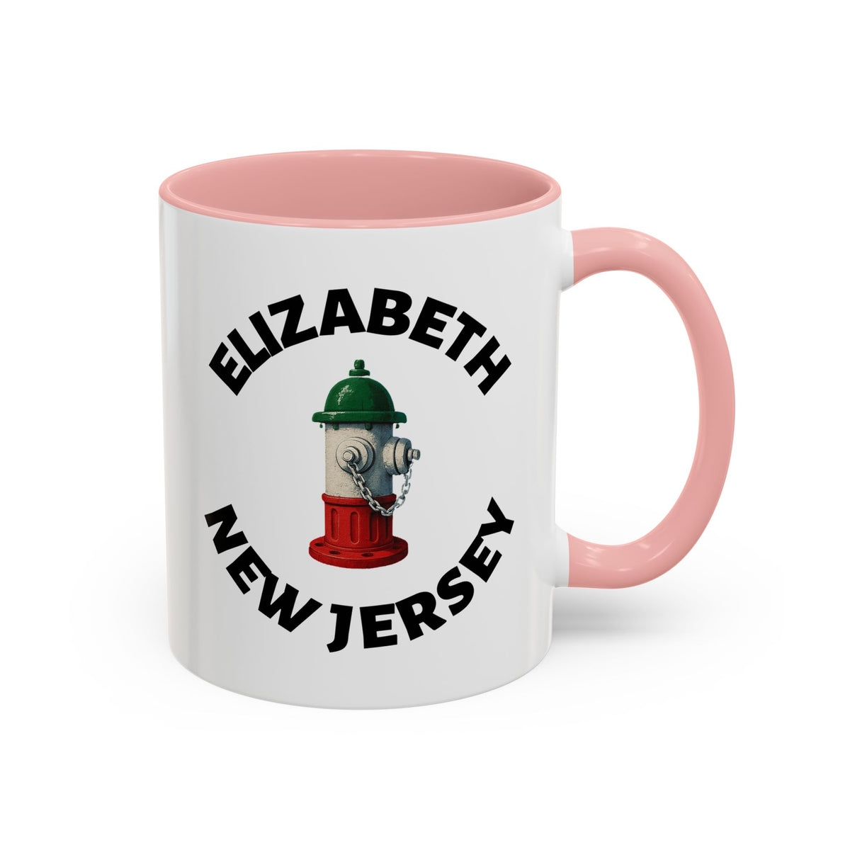 Coffee Mug - Elizabeth with Fire Hydrant Design, Unique Gift for Italians