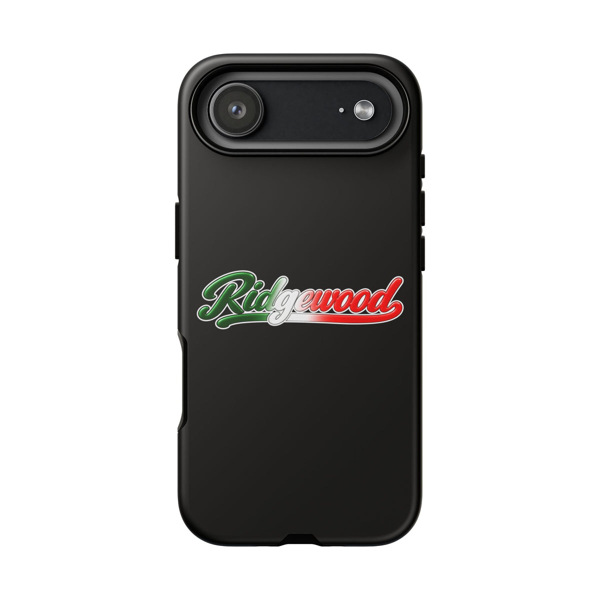 Ridgewood Black Phone Case, Tough Cases for iPhone, Gift for Italians, Stylish Phone Cover, Unique Phone Accessory