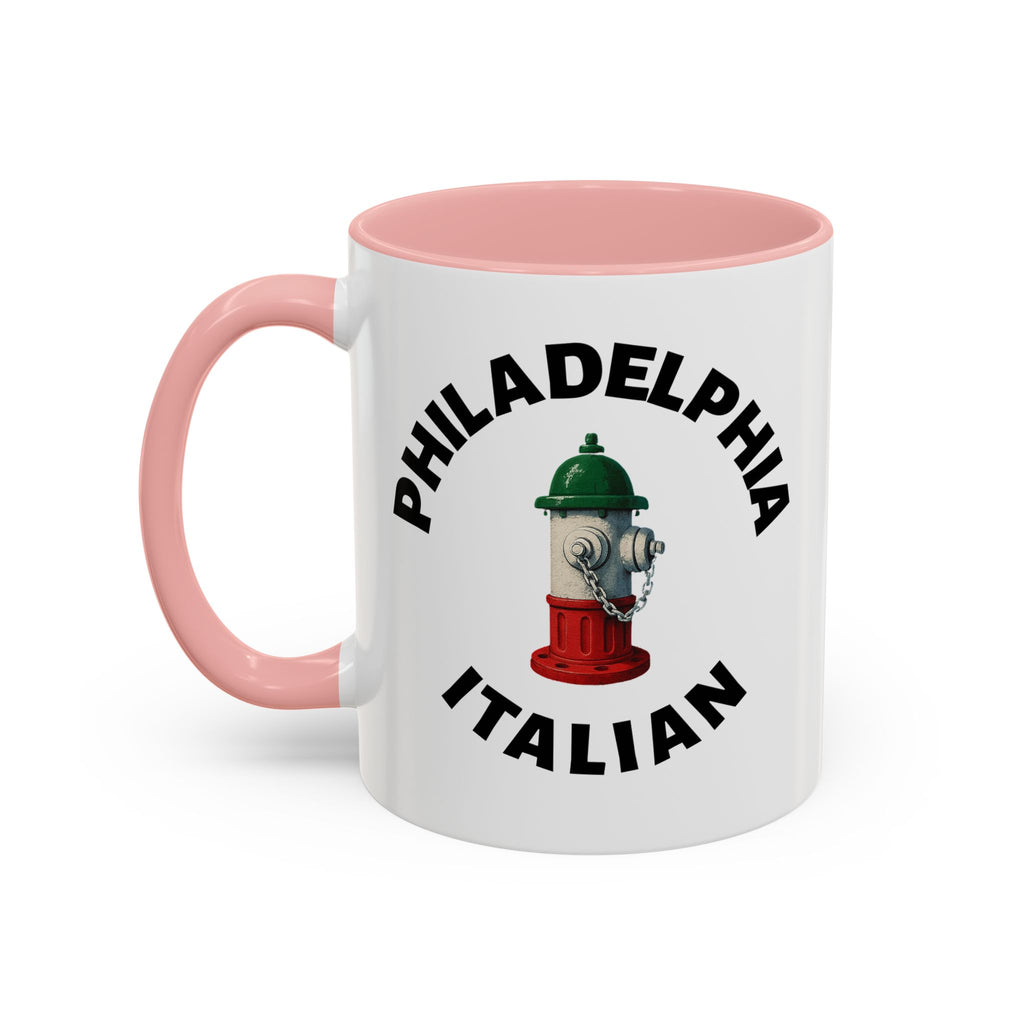 Philadelphia Coffee Mug with Fire Hydrant Design, Unique Gift for Italians, Fun Kitchen Decor