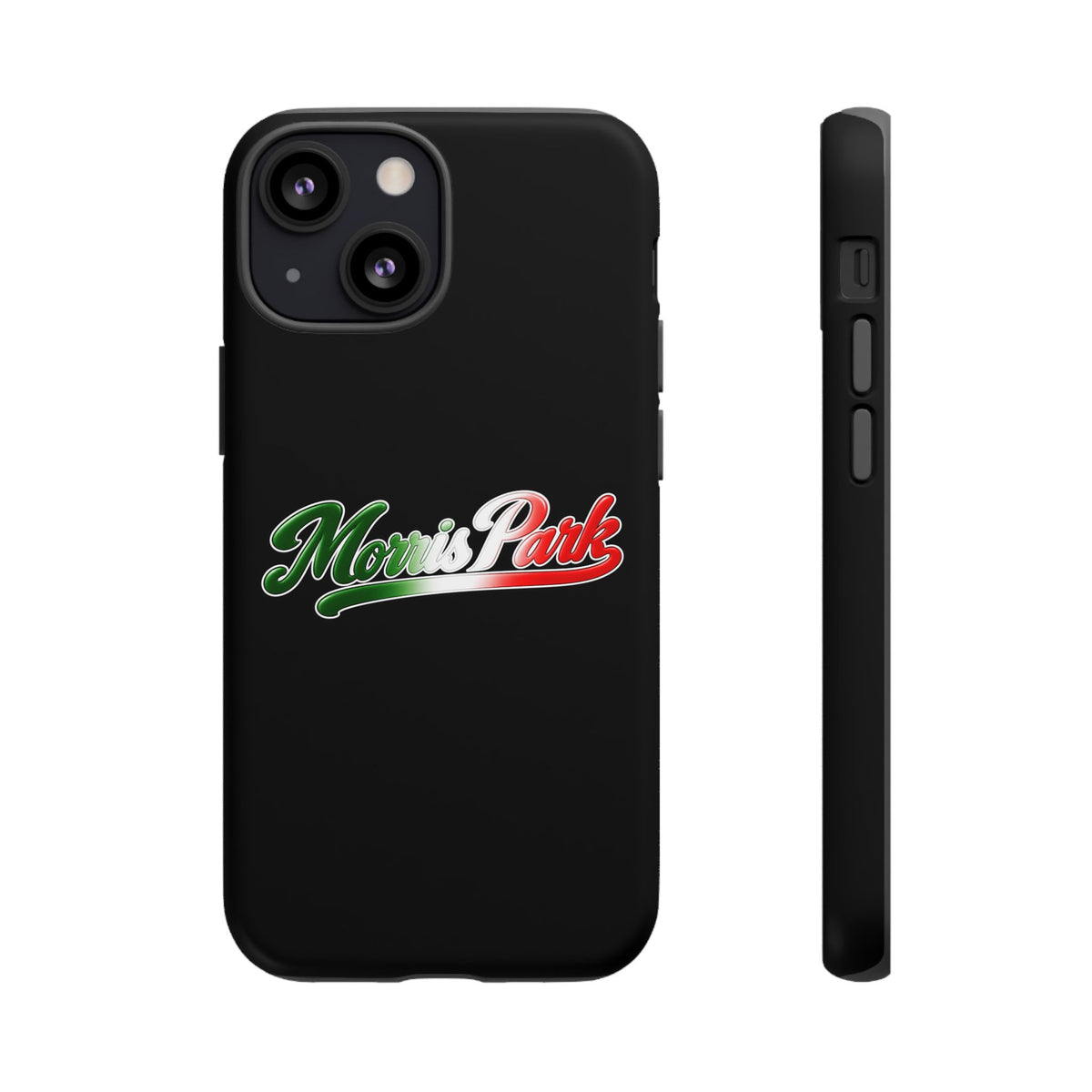 Morris Park Black Phone Case, Tough Cases for iPhone, Gift for Italians, Stylish Phone Cover, Unique Phone Accessory