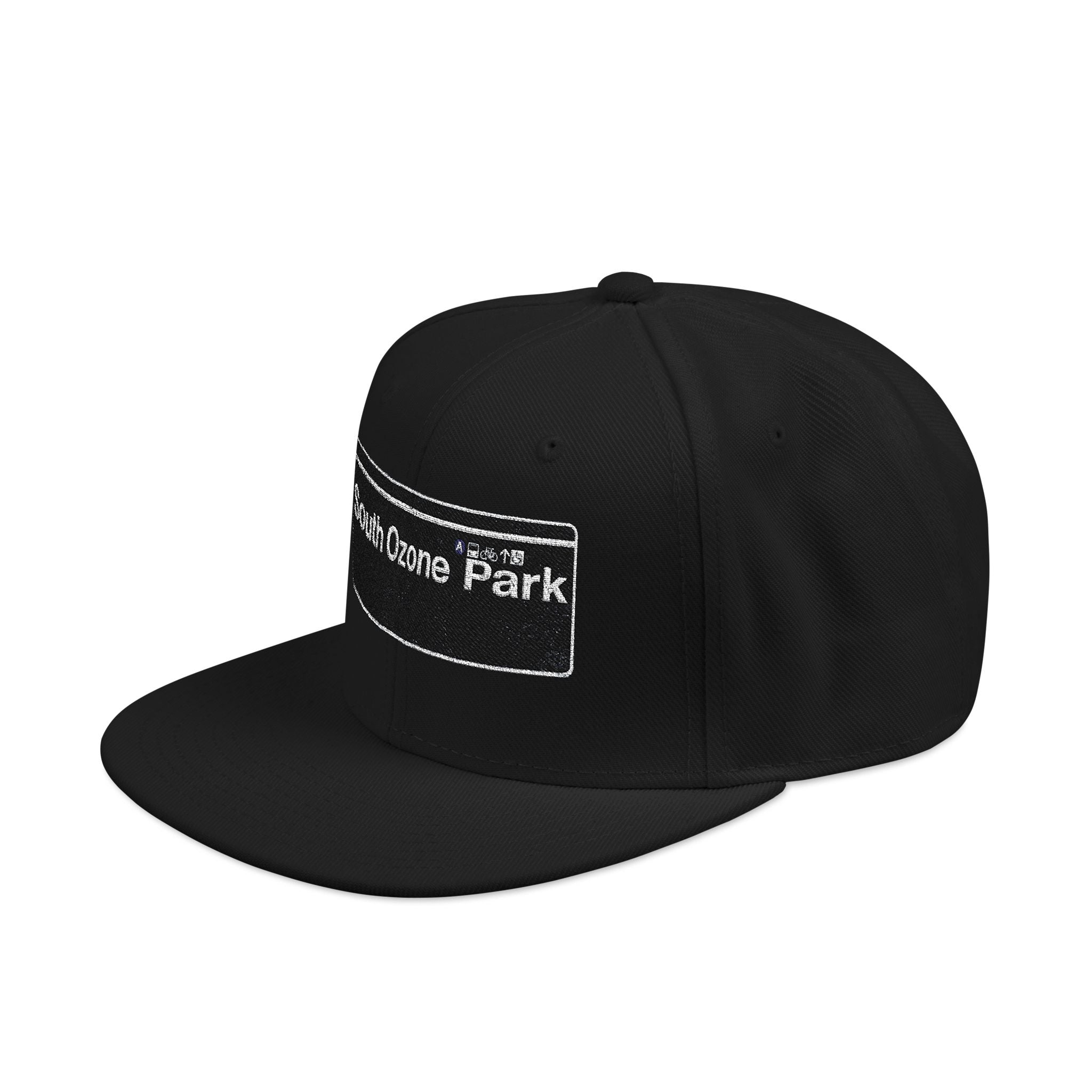South Ozone Park Embroidered Snapback Hat | Street Sign Patch Cap