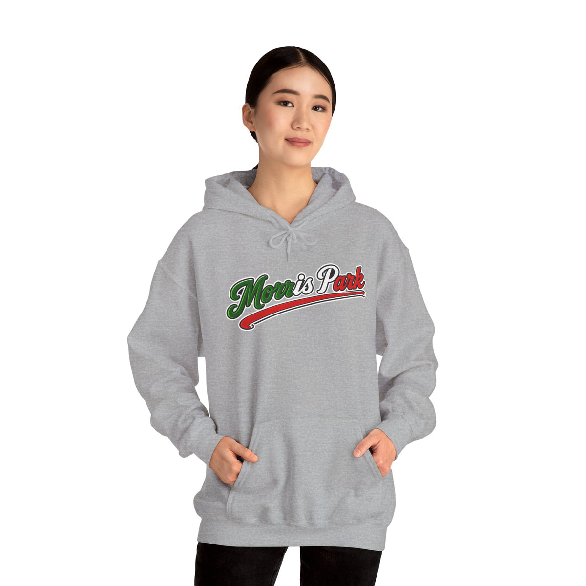 Morris Park Hoodie — Italian Flag Script Pullover