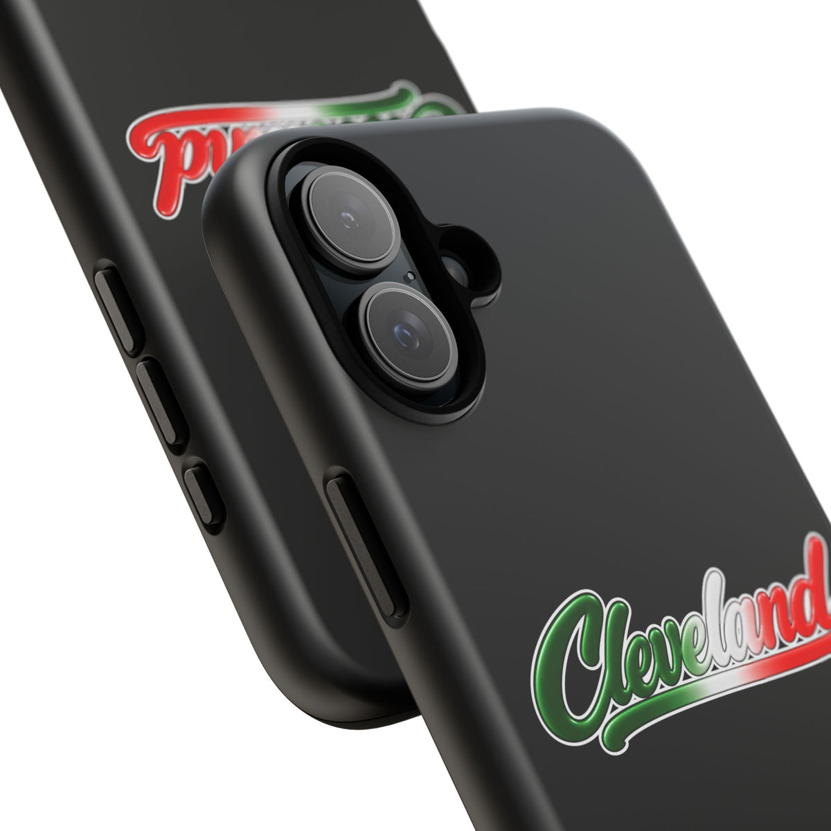 Cleveland Black Phone Case, Tough Cases for iPhone, Gift for Italians, Stylish Phone Cover, Unique Phone Accessory
