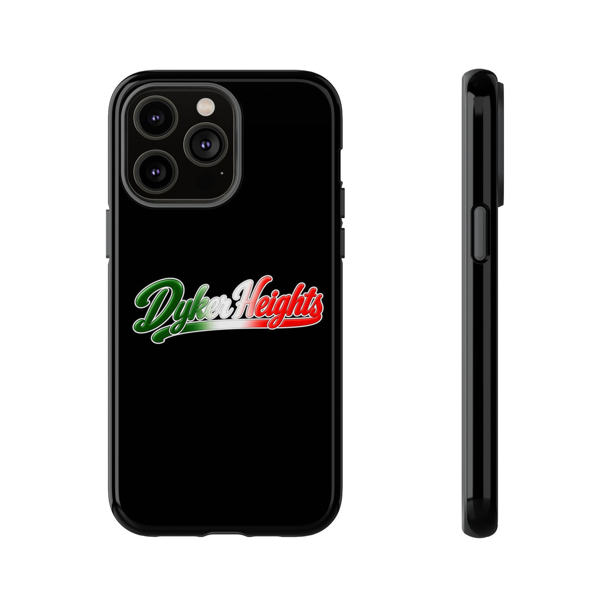 Dyker Heights Black Phone Case, Tough Cases for iPhone, Gift for Italians, Stylish Phone Cover, Unique Phone Accessory