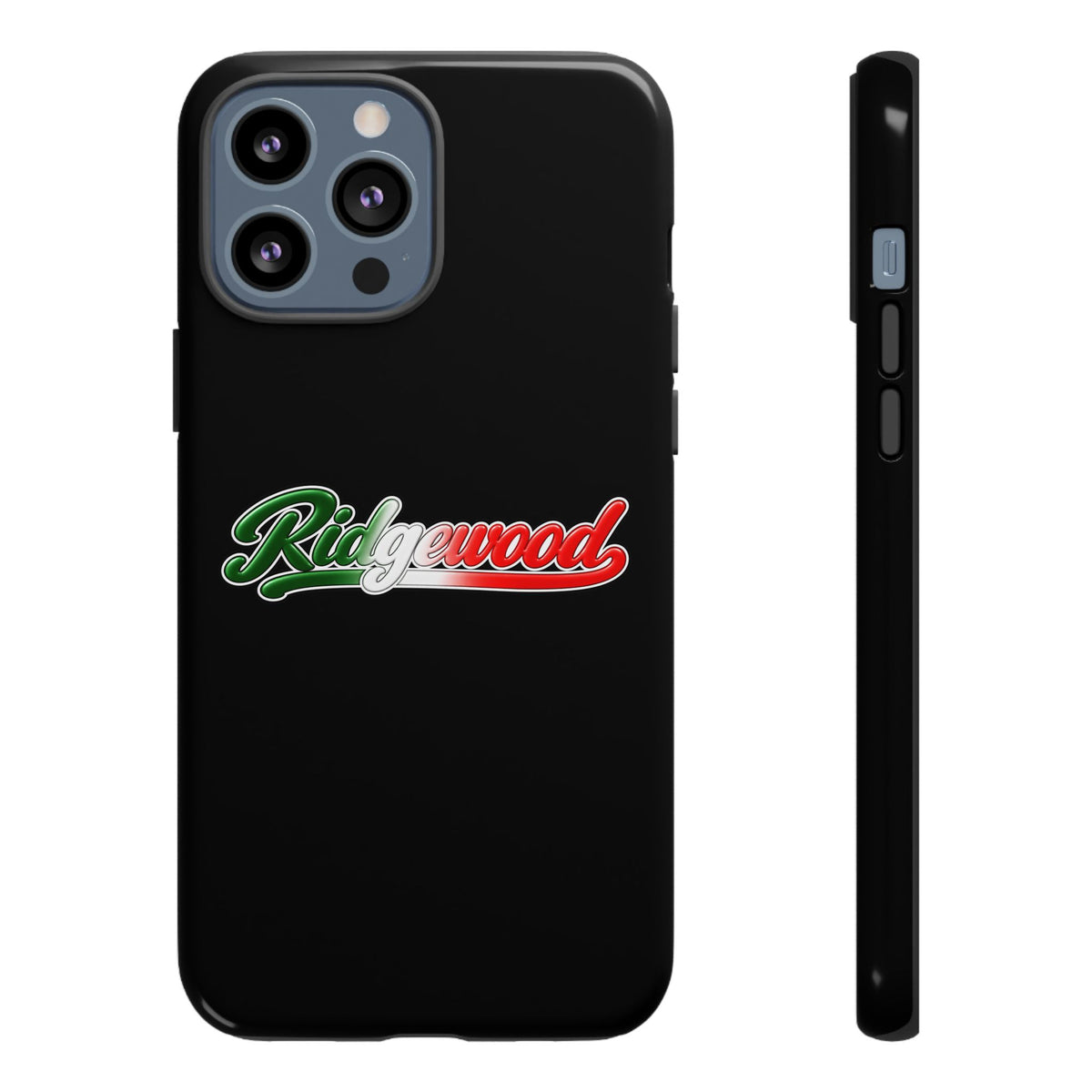 Ridgewood Black Phone Case, Tough Cases for iPhone, Gift for Italians, Stylish Phone Cover, Unique Phone Accessory