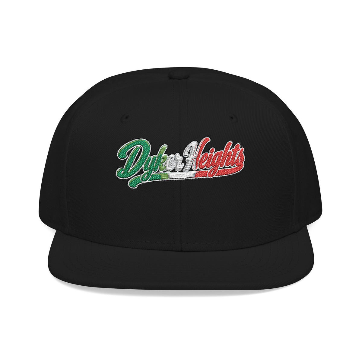 Dyker Heights Italian Embroidered Snapback Hat | Street Sign Patch Cap