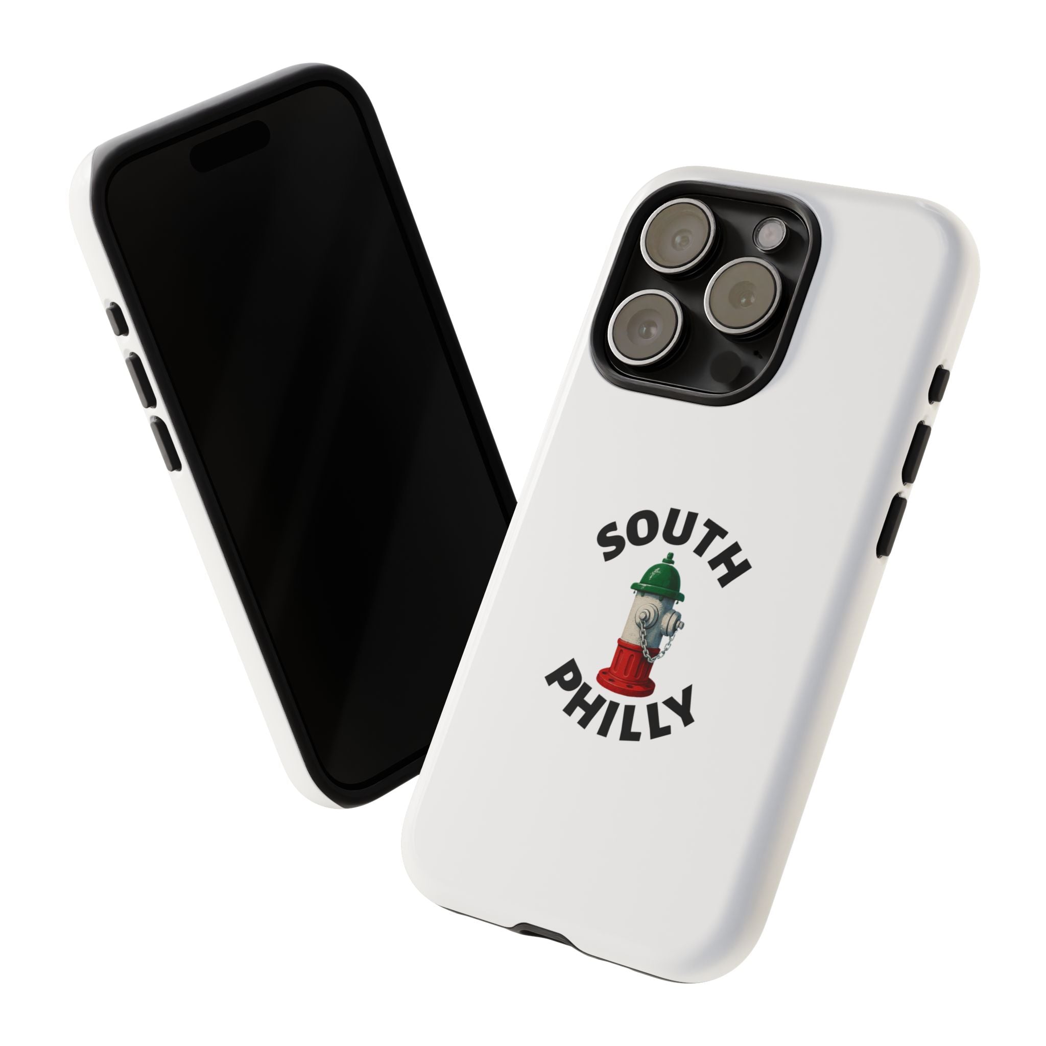 South Philly White Phone Case, Urban Style Phone Cover, Tough Smartphone Case, Gift for Italian Heritage, Fun Streetwear Accessories