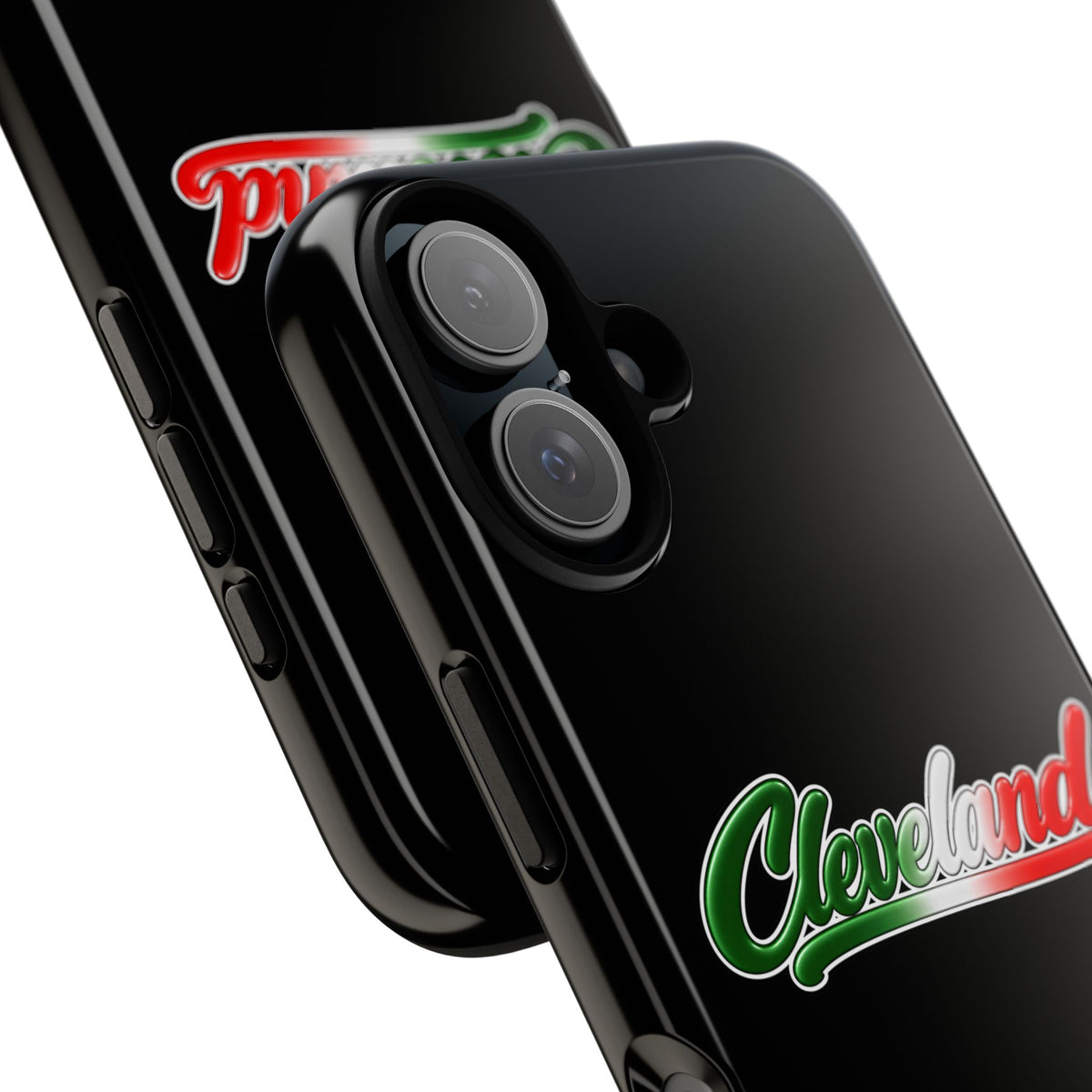 Cleveland Black Phone Case, Tough Cases for iPhone, Gift for Italians, Stylish Phone Cover, Unique Phone Accessory