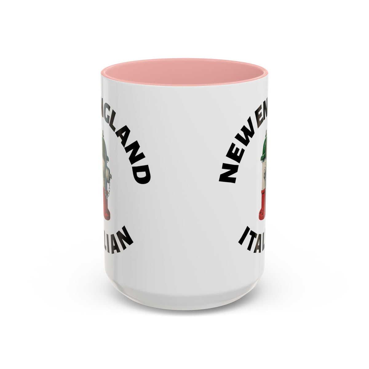 New England Coffee Mug with Fire Hydrant Design, Unique Gift for Italians, Fun Kitchen Decor
